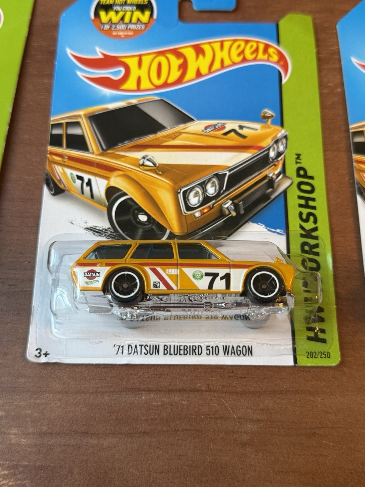 Hot Wheels HW Workshop ’71 Datsun Bluebird 510 Wagon 1:64 Red/Gold Lot of 6