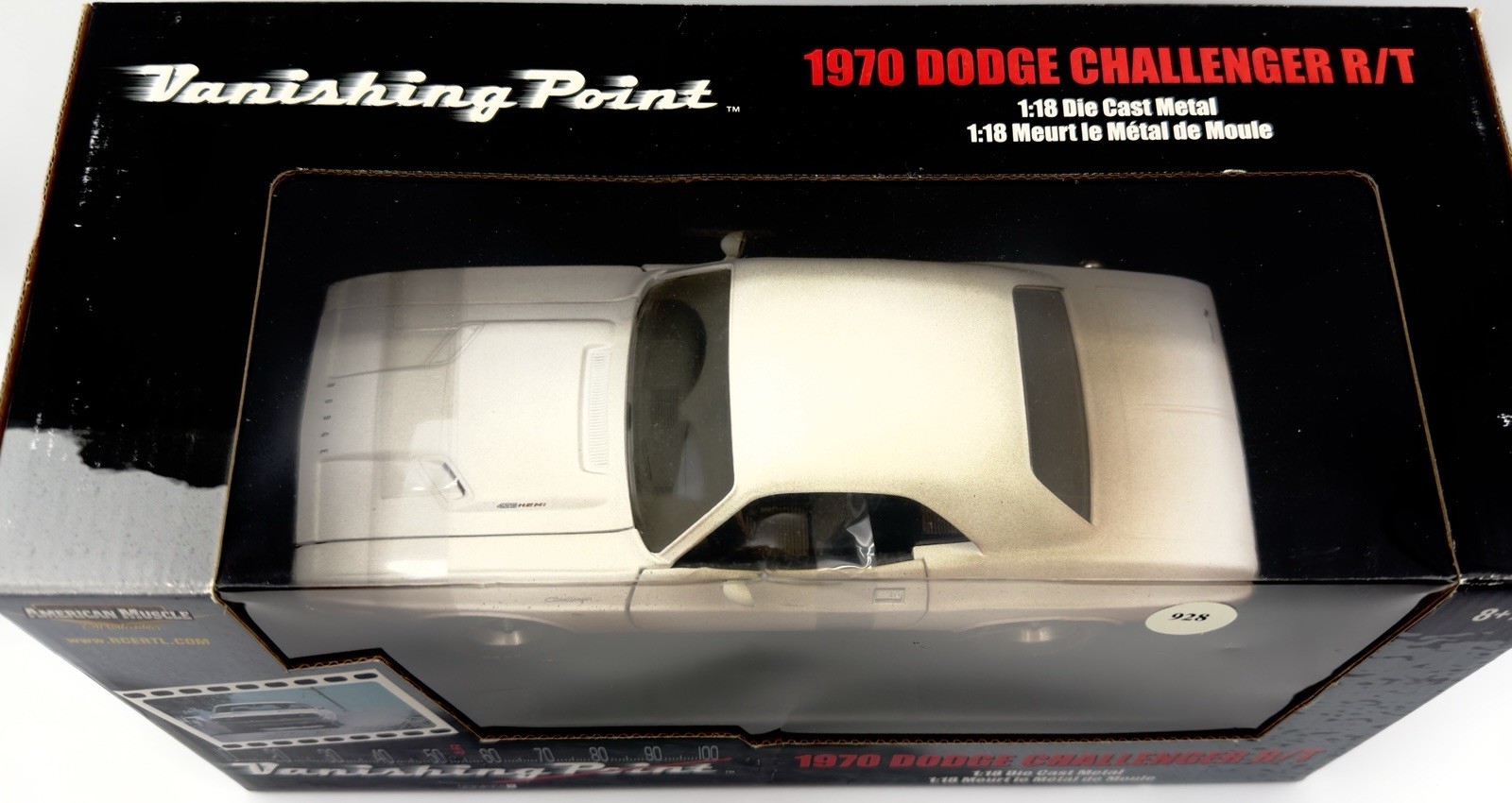 ‘70 Dodge Challenger R/T – 1:18- “Vanishing Point” (Dirty Version) By Ertl – NIB