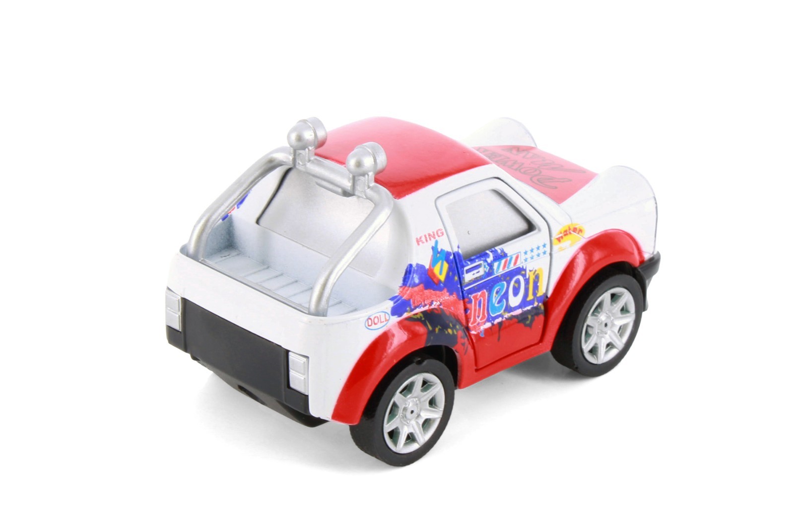 Cutie Cars w/Movable Eyes & Tongues – Power Man, Red – Showcasts 403/4D – 4″