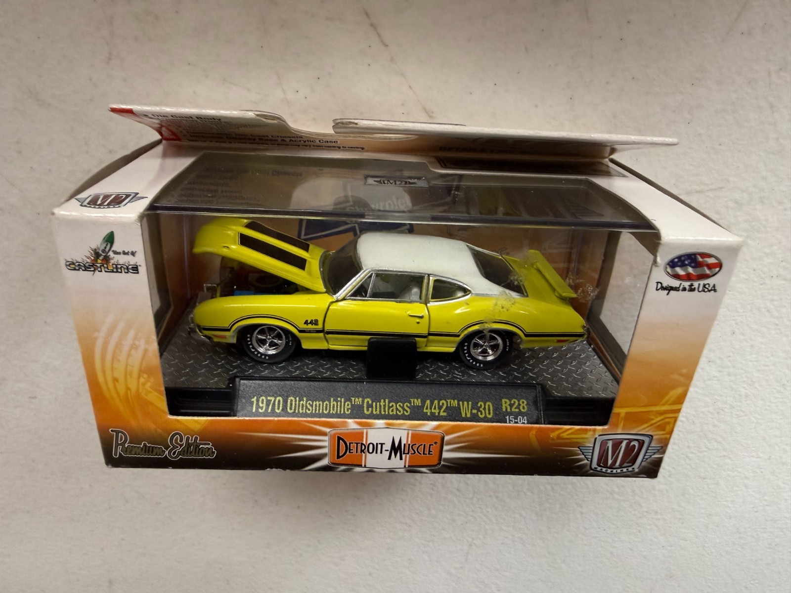 M2 Machines Detroit-Muscle 1970 Oldsmobile Cutlass 442 W-30 R28 15-04 F17