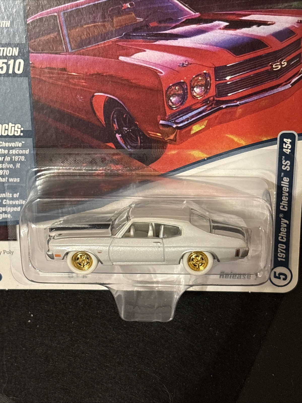 Johnny Lightning 1970 CHEVY CHEVELLE SS 454 Chase WHITE LIGHTNING 2022 Rel 1 #5