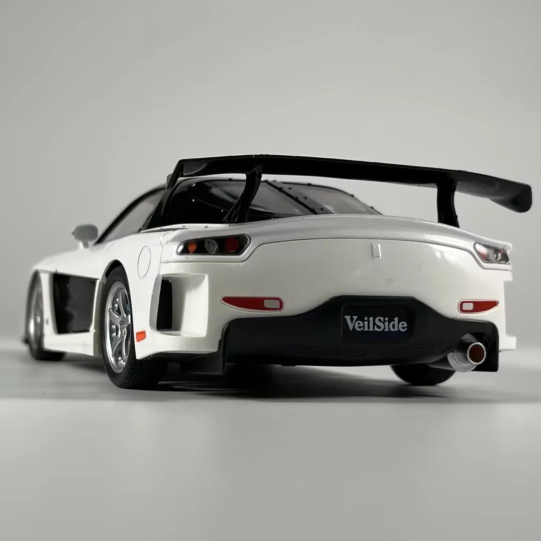 1:24 Mazda RX7 FD3S VeilSide Diecast Model Sports Car Sound Light Collectible