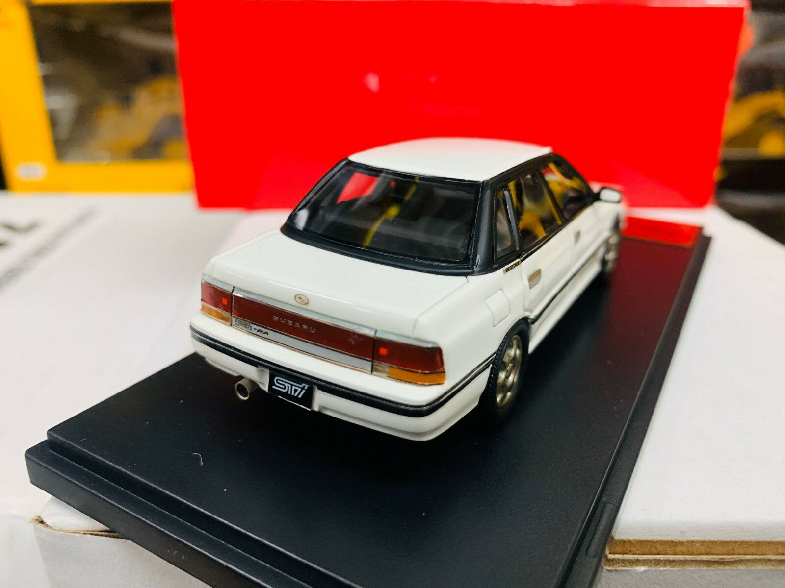 Subaru Legacy RS Type RA 1989 White 1/43 Scale Resin Model Car New in Box