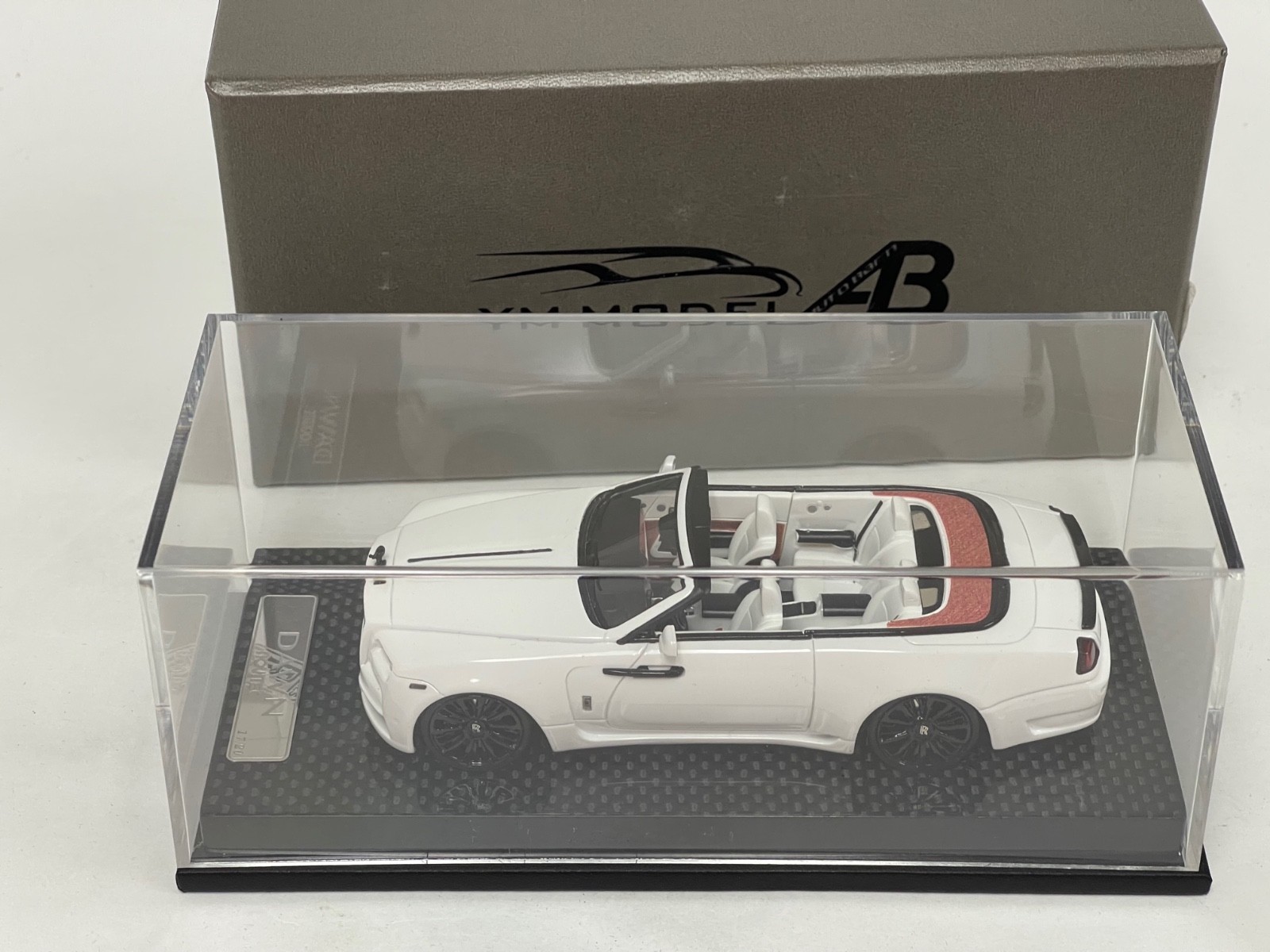 1/43 AB Models Rolls Royce Dawn Convertible Novitec White / White Lmd 20 pcs 4D