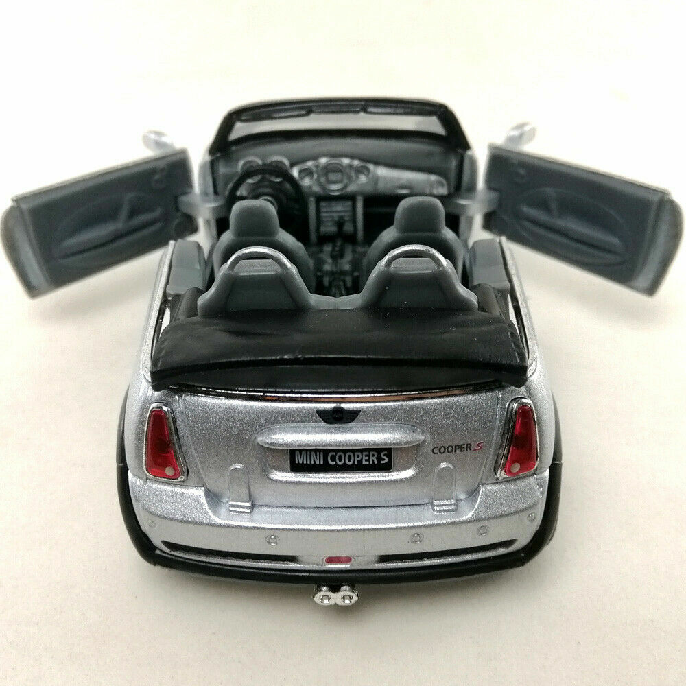 Mini Cooper S Convertible, Kinsmart, Diecast Model Toy Car, 4 Colors, 5”, 1:28