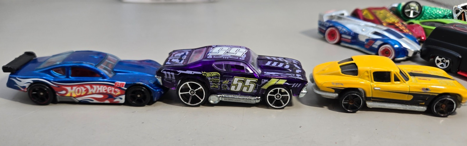 Hot Wheels Lot of 13 Cars Batman, Camaro, Homer, and Various