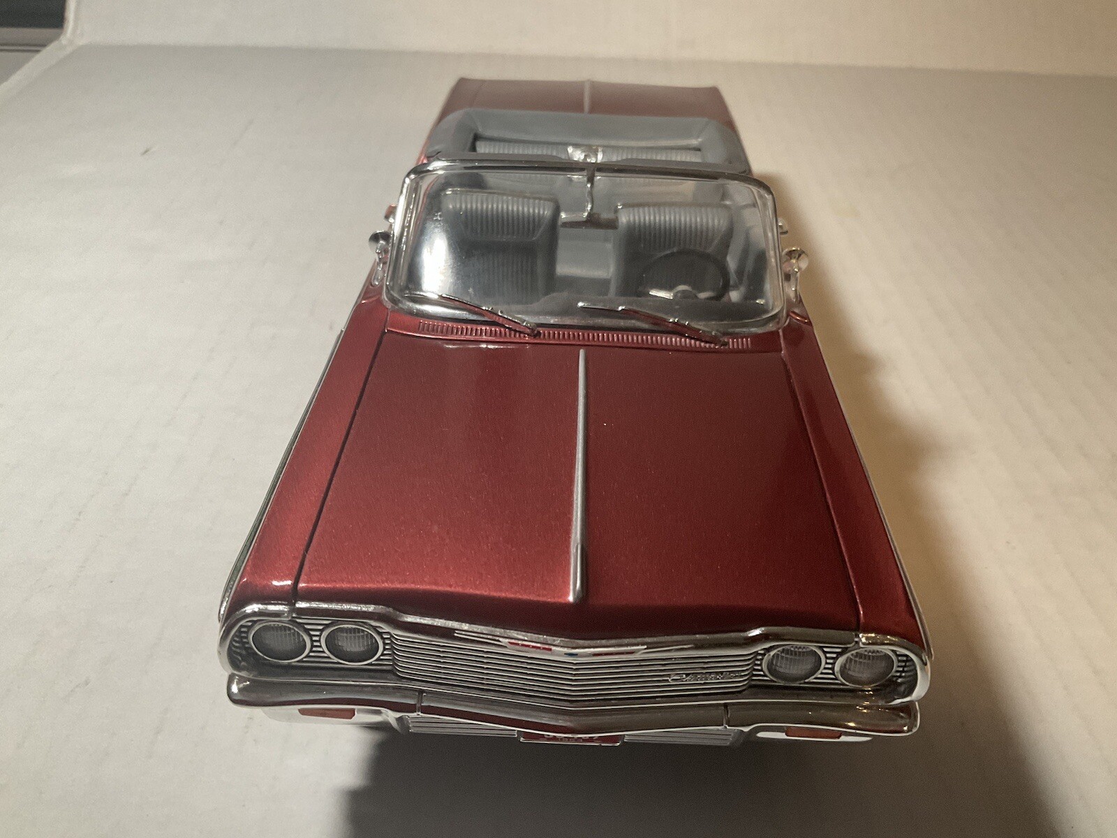 ERTl 1/18 1964 Impala Convertible SS. Plum Red, No BOX, Good Condition
