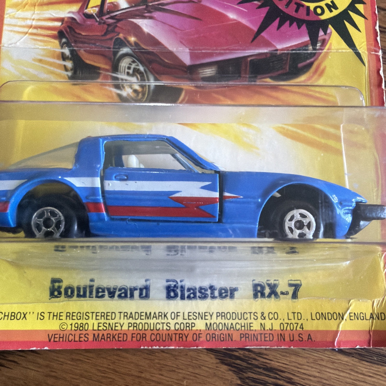 Lesney Matchbox 1980 Hong Kong Blue MB76A SAVANNA RX7 Boulevard Blaster New