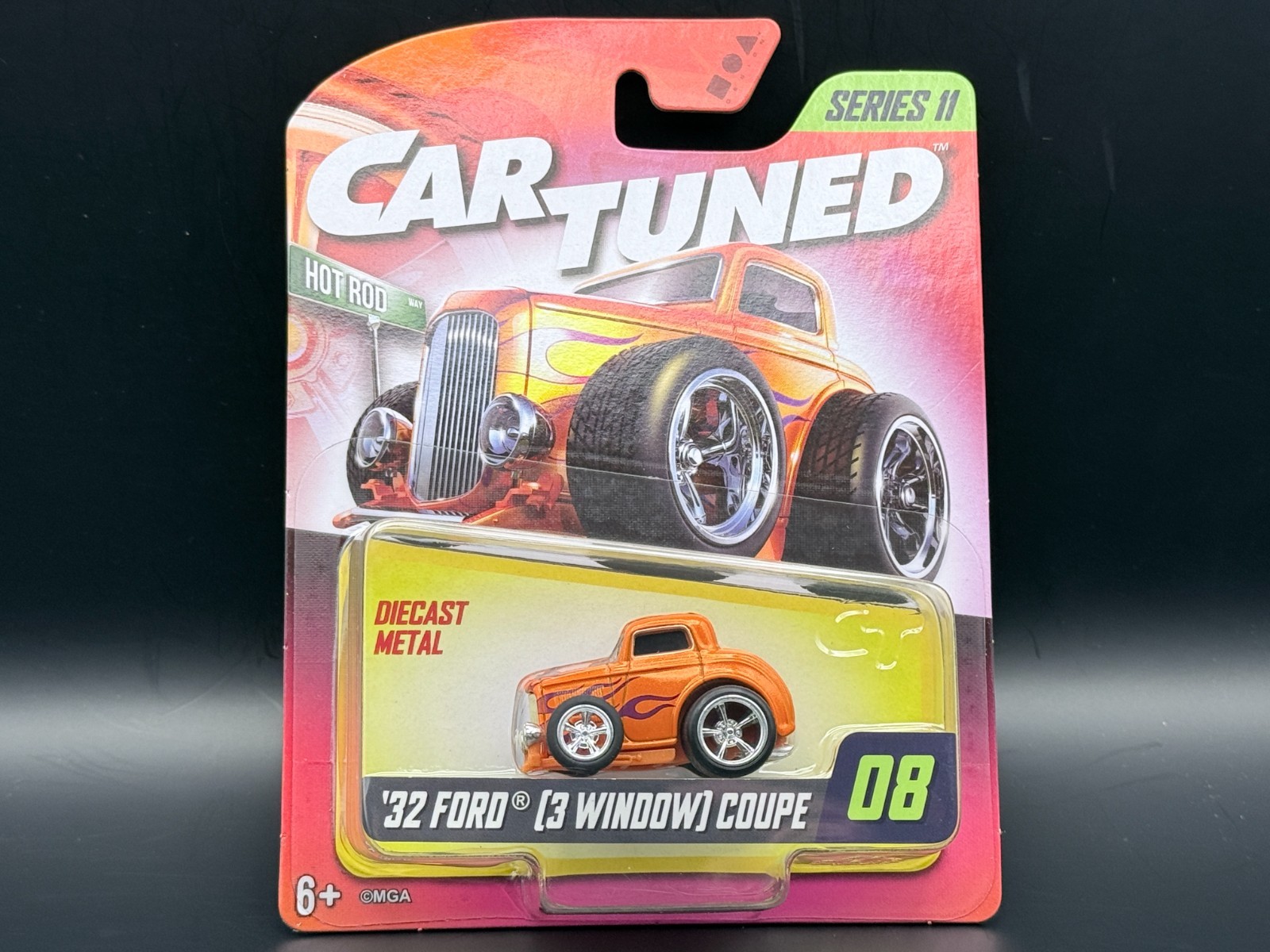Cartuned 32 Ford 3 Window Coupe Orange Series 11 Mainline 2026 #08 1/64