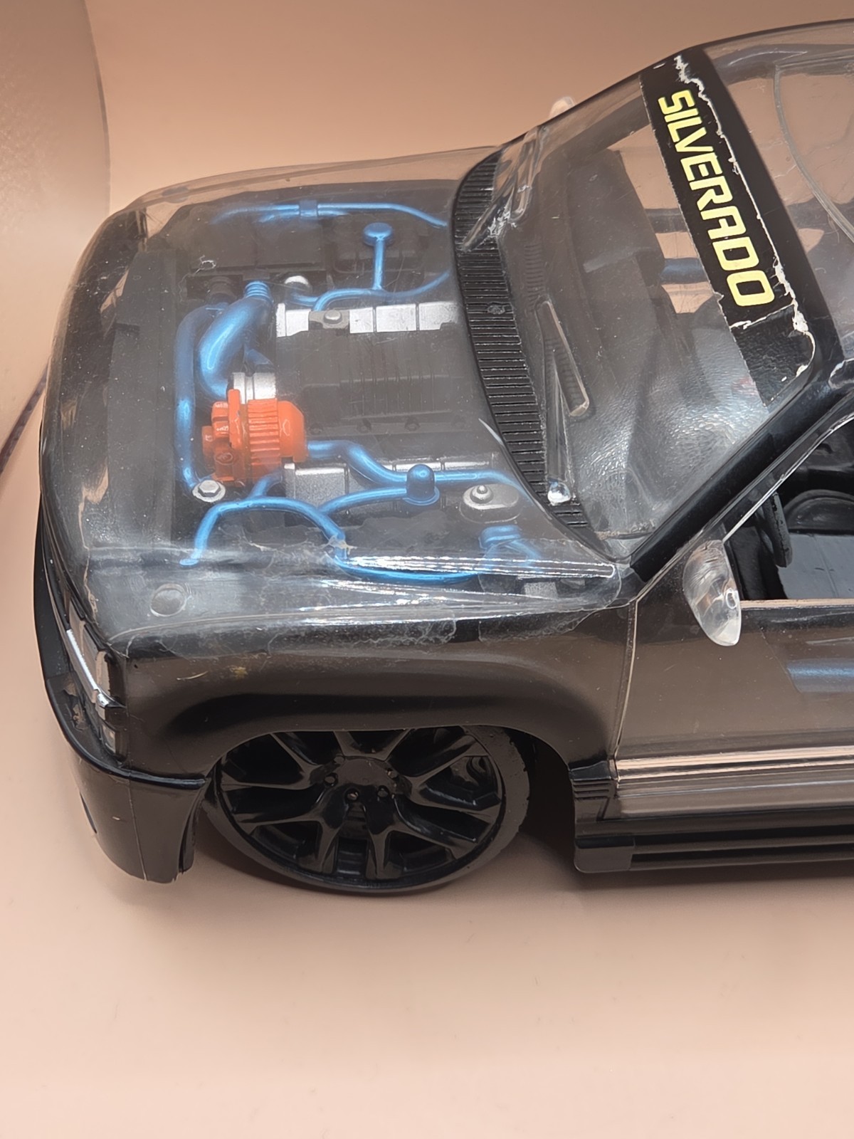R/C 1999 Chevy Silverado Truck Clear Model Pickup NO CONTROLLER UNTESTED
