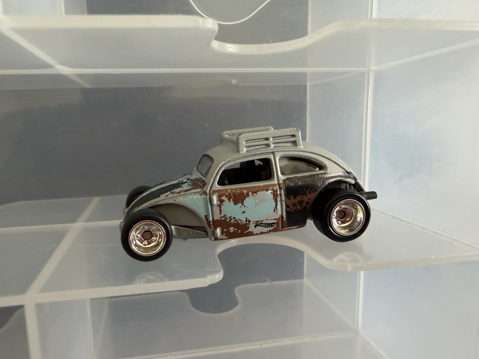 Hot Wheels Volkswagen Beetle Custom – Real Rider Wheel Swap Rat Rod Hot Rod