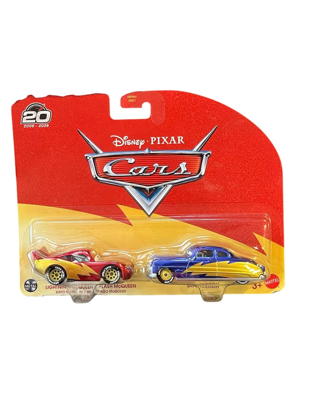 Disney Pixar Cars 20th Anniversary Lightning McQueen + Doc Hudson 2-pack