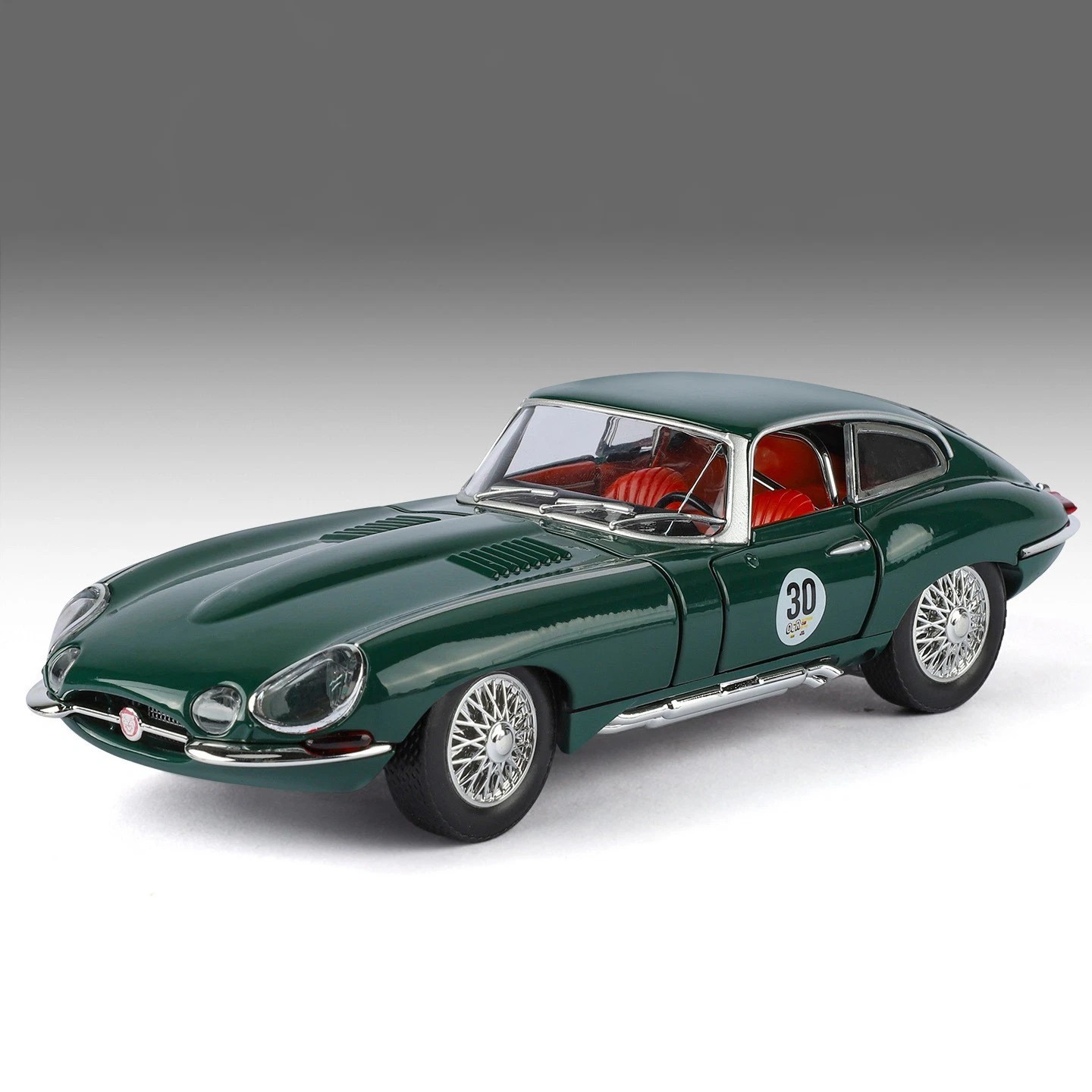 1:24 Jaguar E-Type 1961 Diecast Model Car Black w/Sound Light Alloy Toy Gift