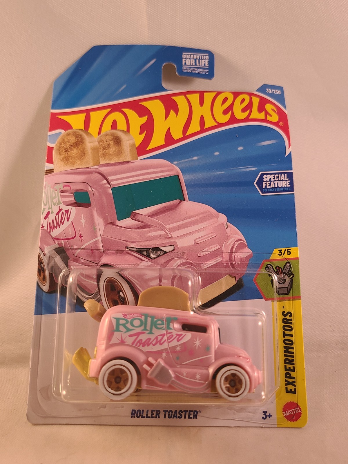 Hot Wheels EXPERIMOTORS 3/5 Roller Toaster *pink* 39/250
