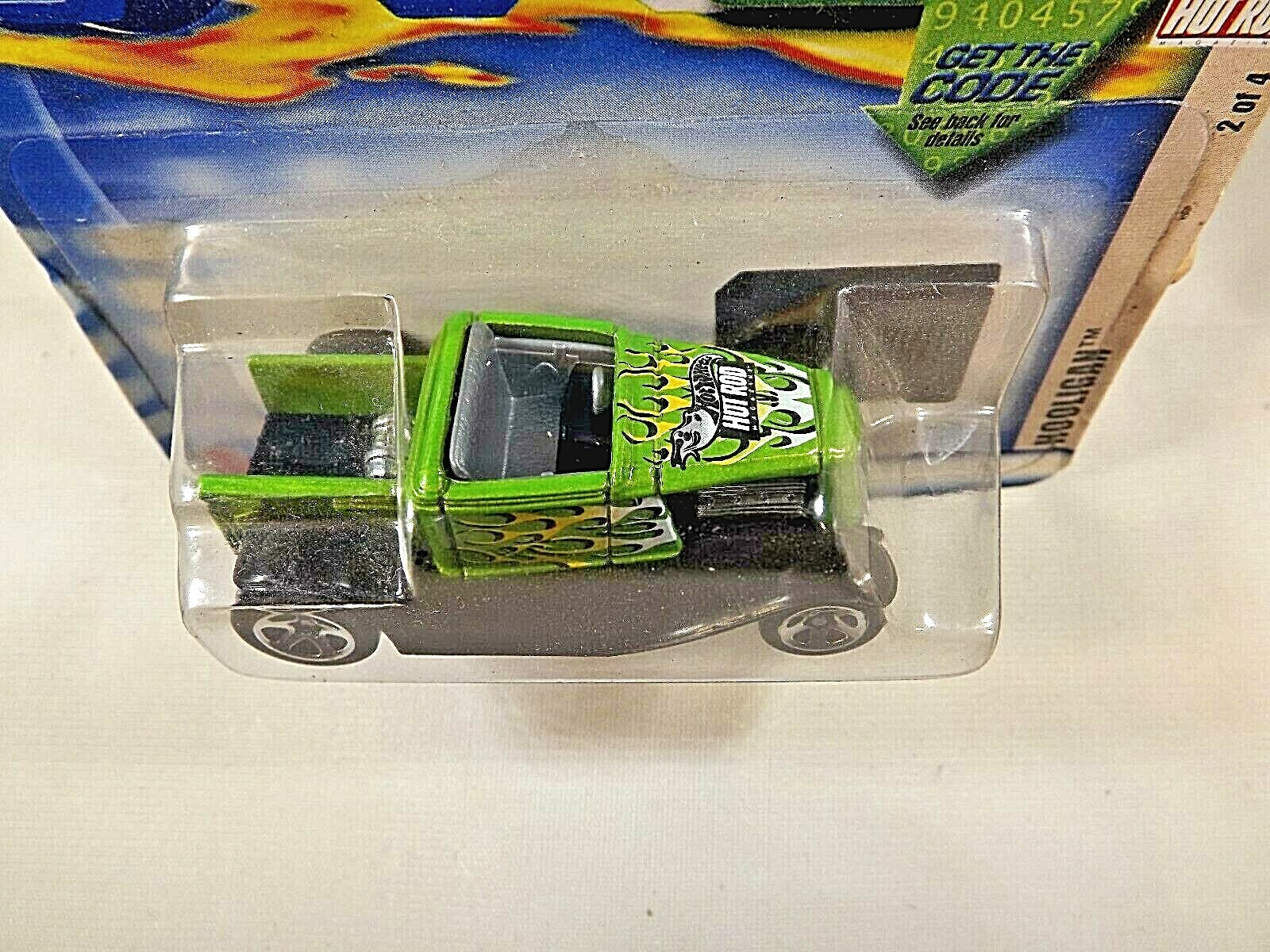 2002 Hot Wheels #108 Hot Rod Magazine Series 2/4 HOOLIGAN Green w/5 Spoke Wheels