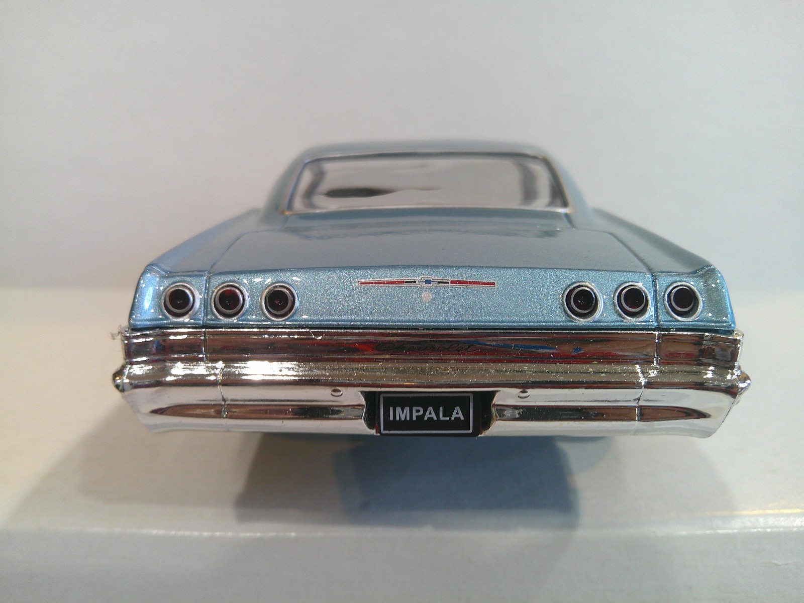 WELLY 1965 Chevrolet Impala SS 396 About 1/25 Scale Metallic Light Blue VG