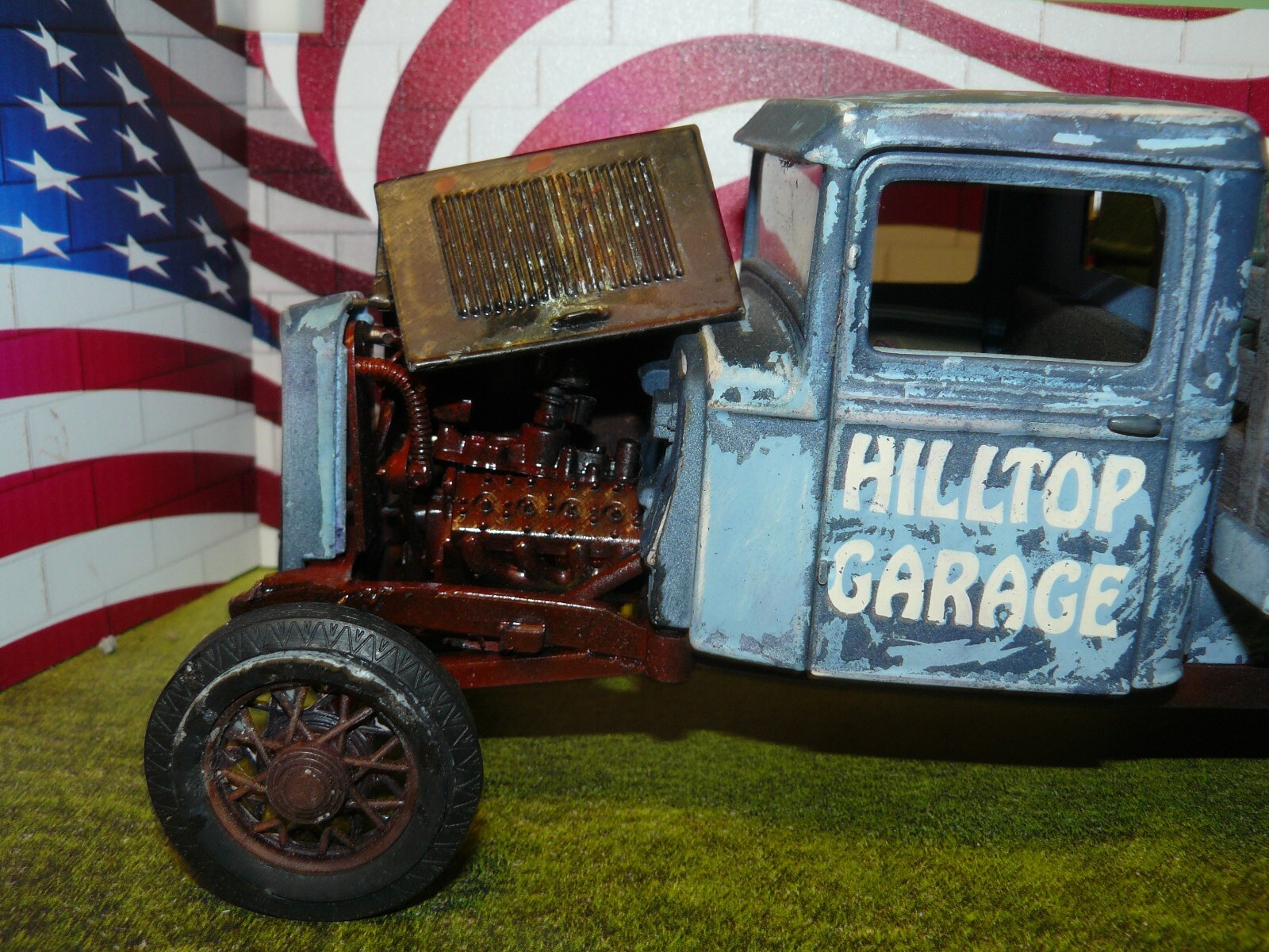 1/18 (IBWB) 1934 Ford stake bed , rusted barn find , rat rod
