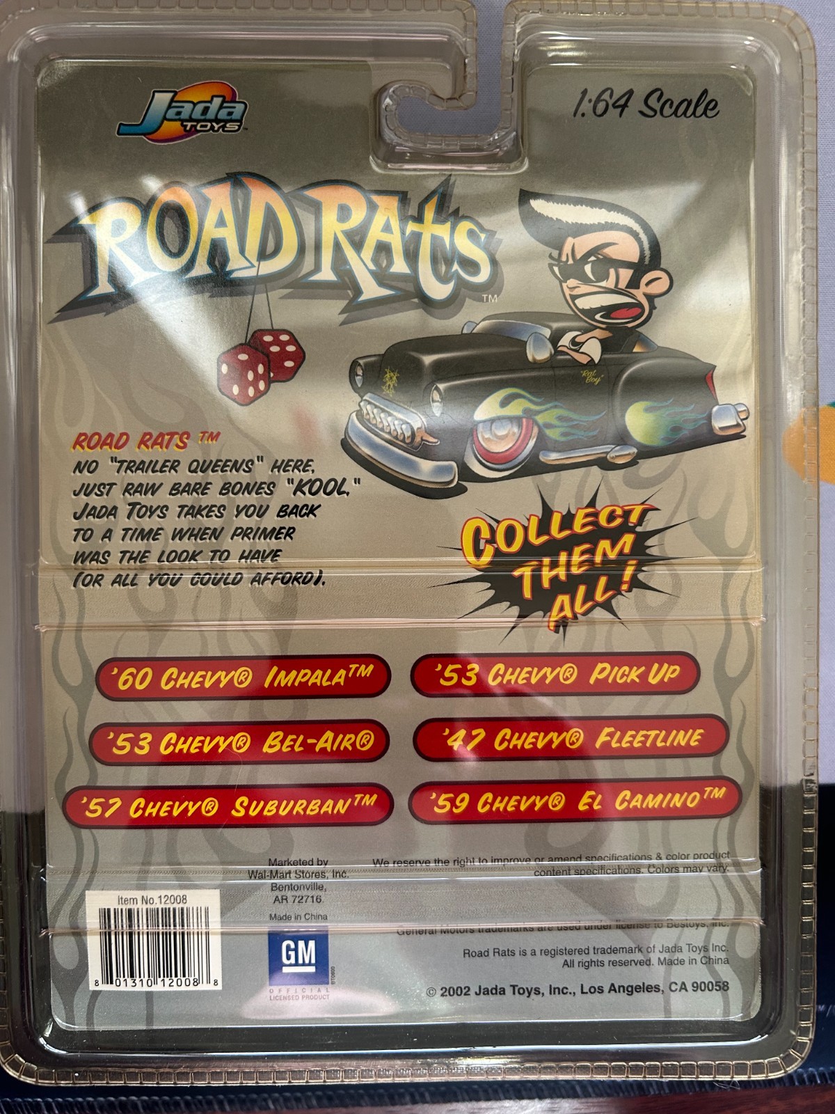 Jada Toys Road Rats 1947 Chevy Fleetline Gray 1:64 Scale 2002 NIP