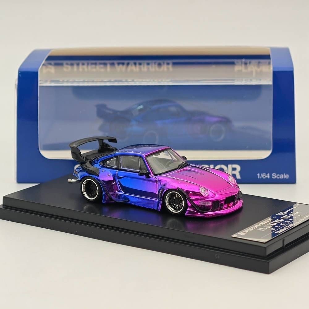Street Warrior 1: 64 Rwb 993 Electroplated Chameleon. LTD Each Car Numbered