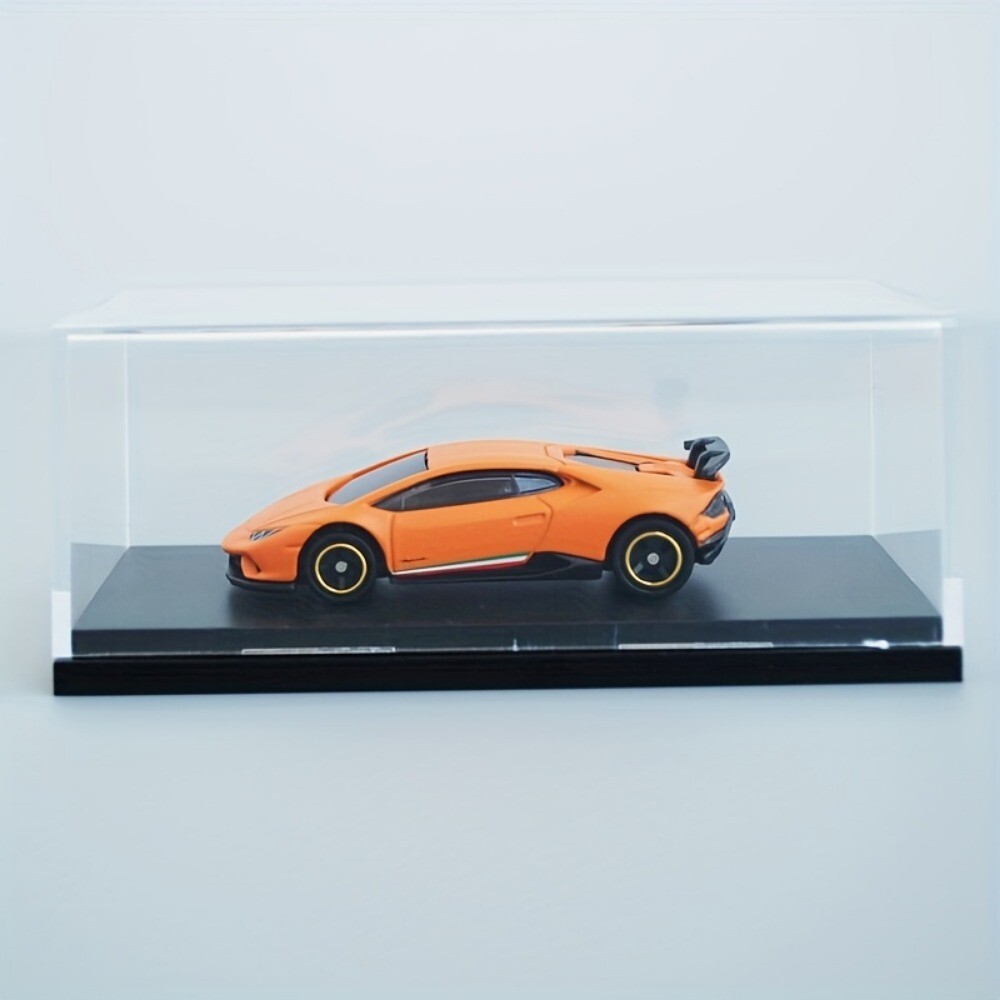1x 1:64 Acrylic Case Display Box Transparent Dust Proof W/ Base for Model Car US