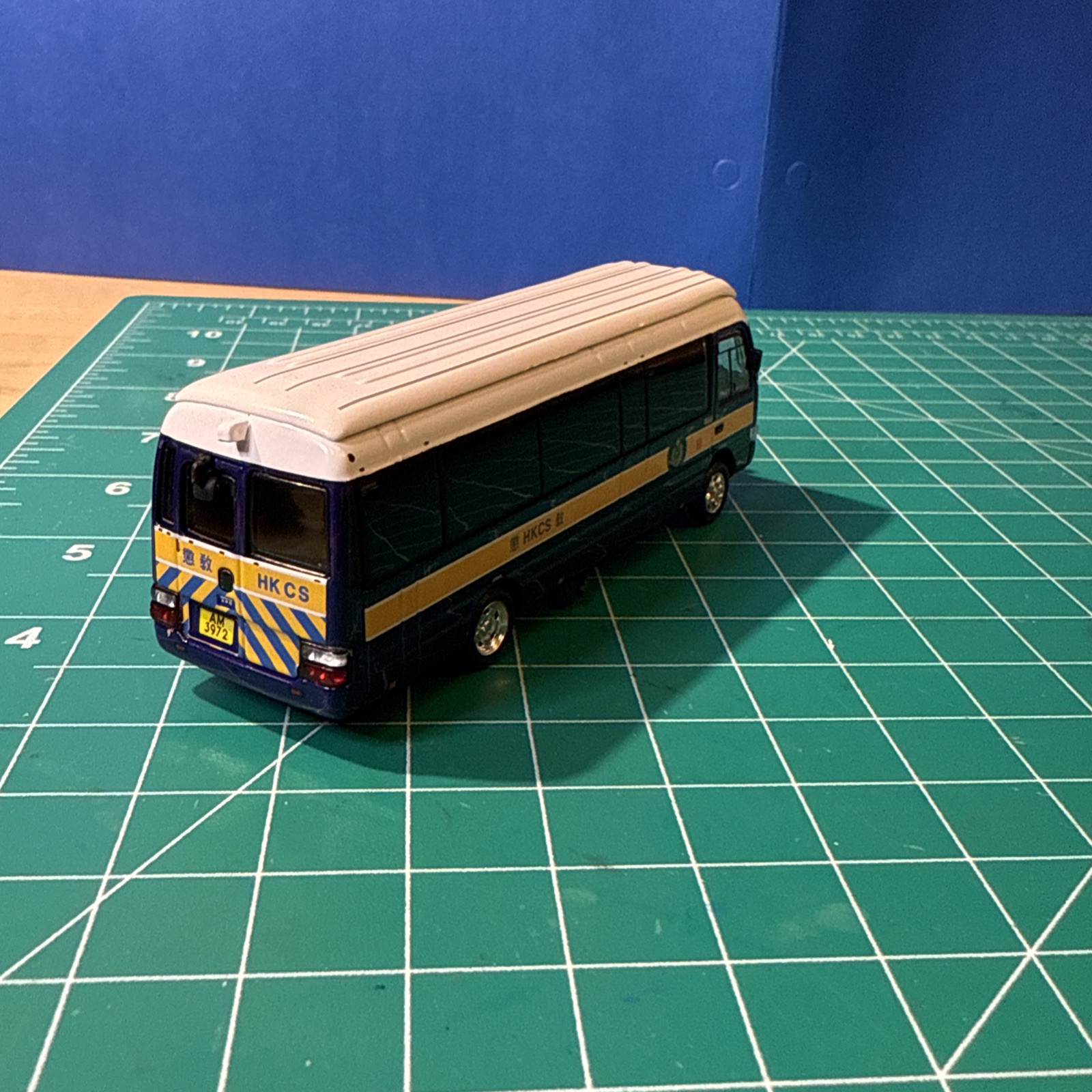 Tiny Brand 1:76 Toyota Coaster Hong Kong Police Bus HKCS Correctional Services