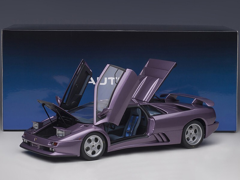 LAMBORGHINI DIABLO SE30 JOTA VIOLA PURPLE 1/18 MODEL CAR BY AUTOART 79142