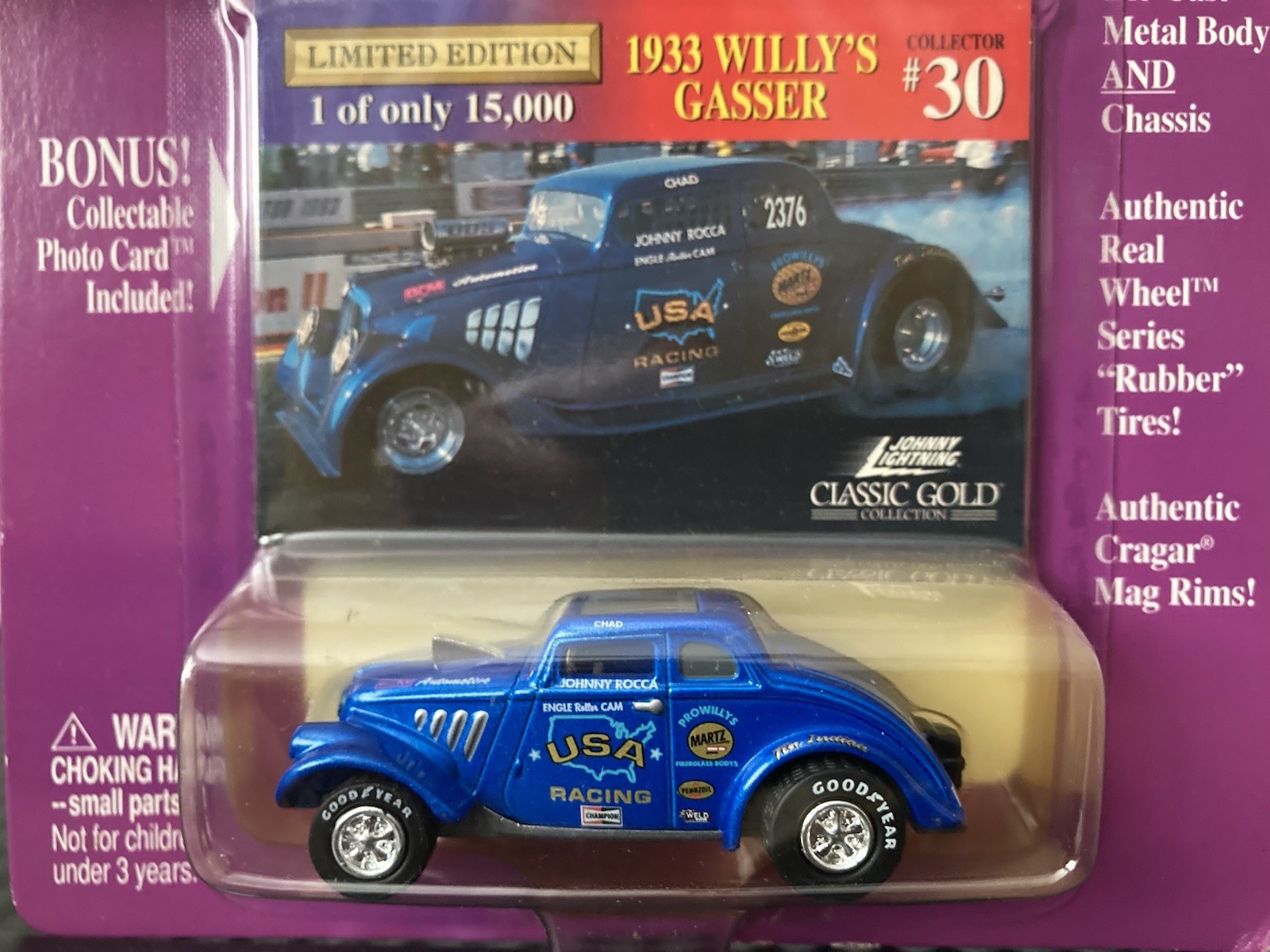 1933 Willys Gasser 1:64 scale diecast by Johnny Lightning