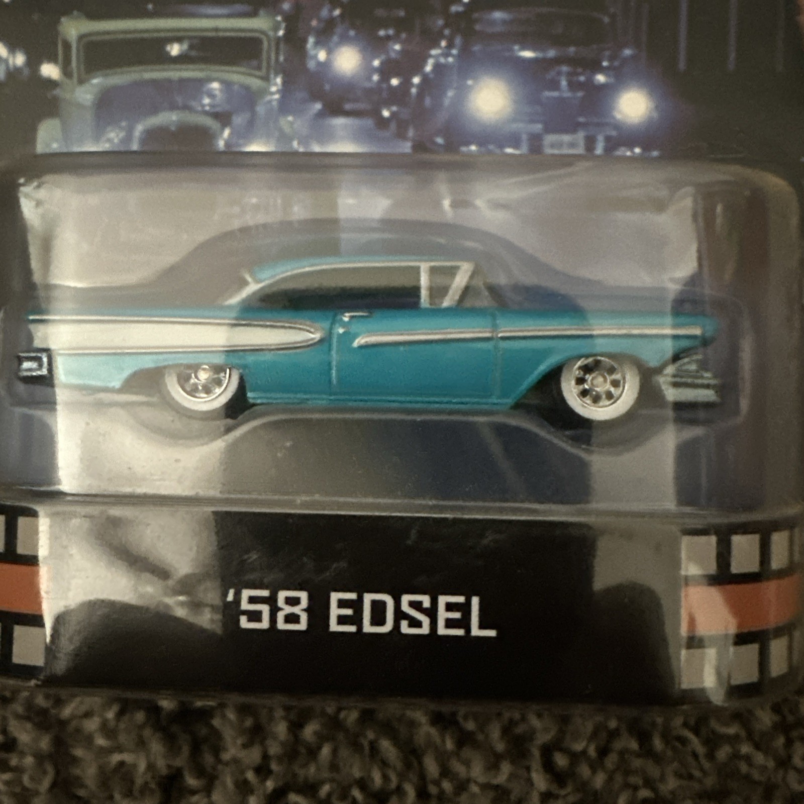 Hot Wheels American Graffiti 58 Edsel Teal White Retro Entertainment X8925 2012