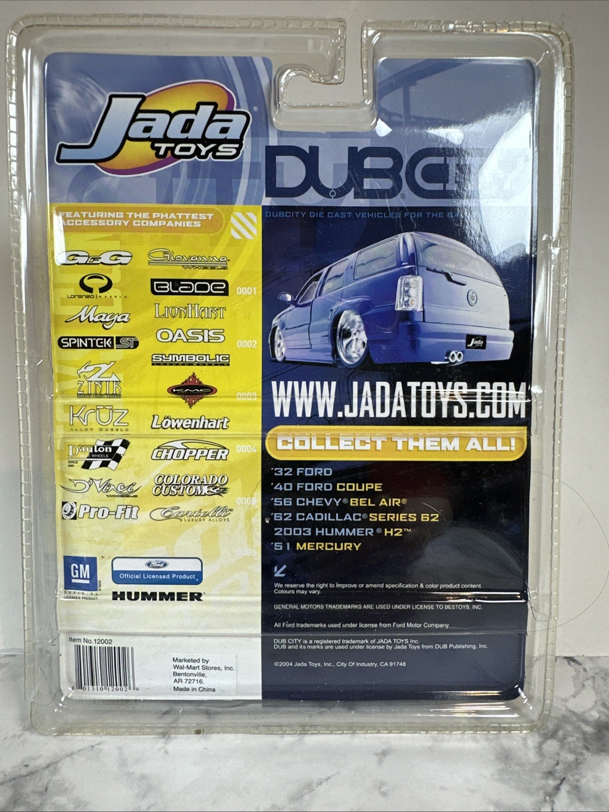 Jada Toys Dub City 56 Chevy Bel Air Red Flames 1956 Hotrod Die Cast Car W Card