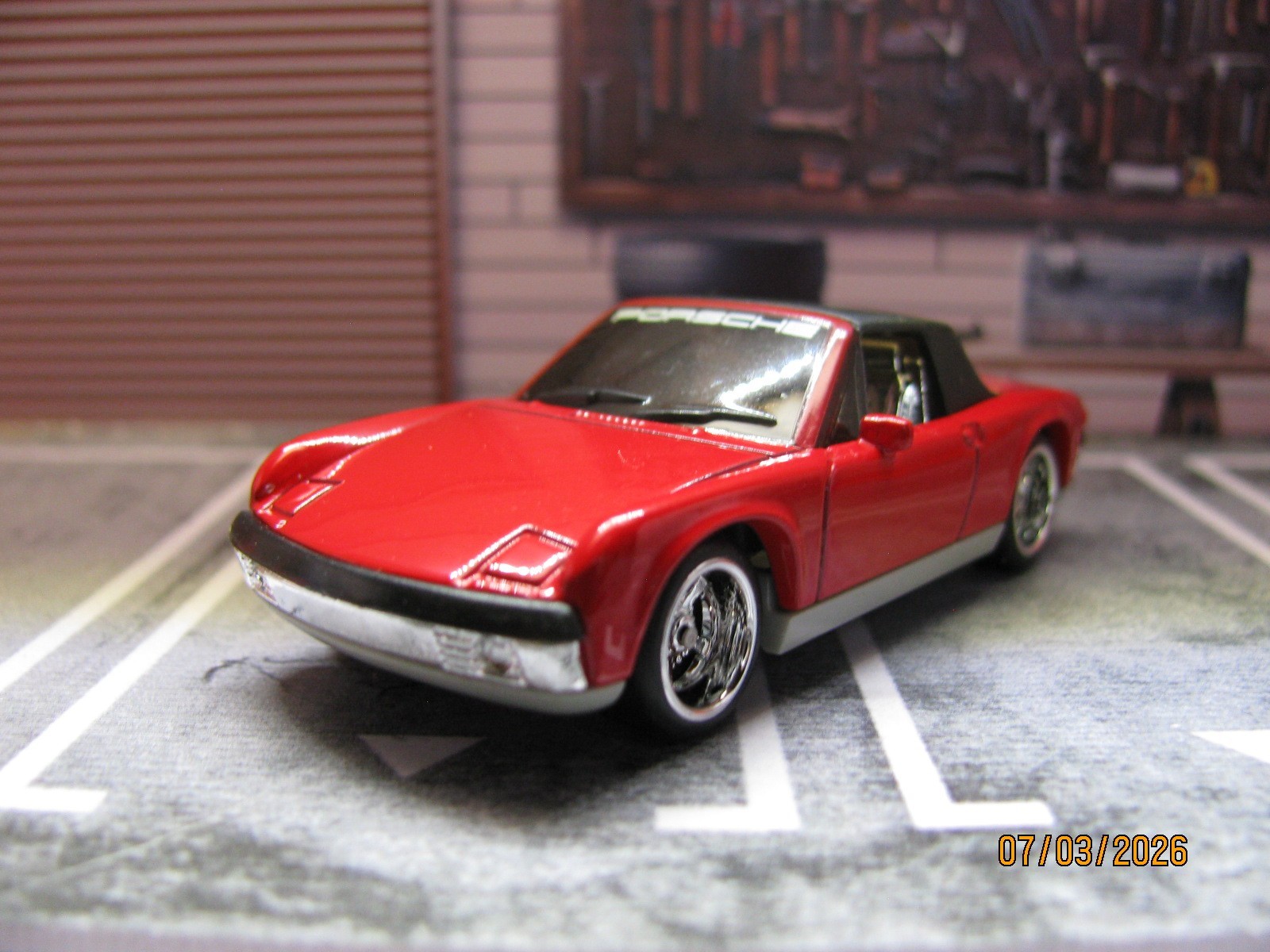 2026 Matchbox Dk RED ’71 PORSCHE 914 – Power Grabs – w/Real Riders Wheel Swap