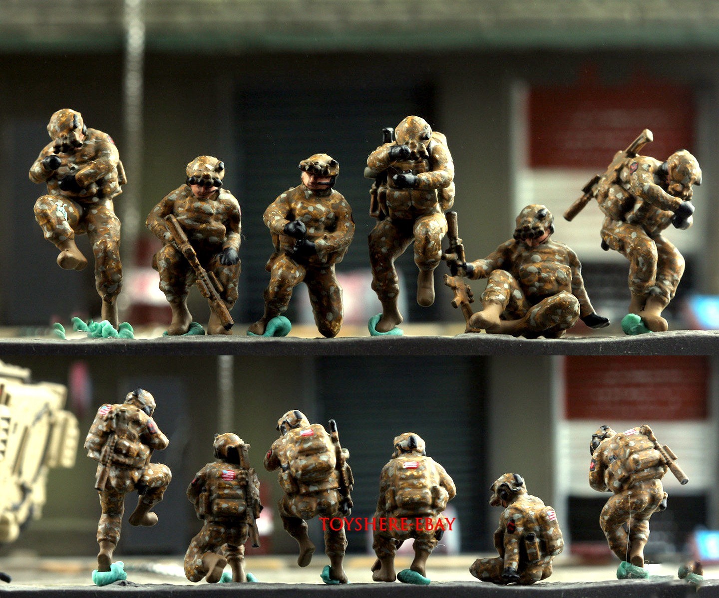 1/72 1/64 87 6pcs soldiers US Delta Force Helicopter Air Assault Mini Figures