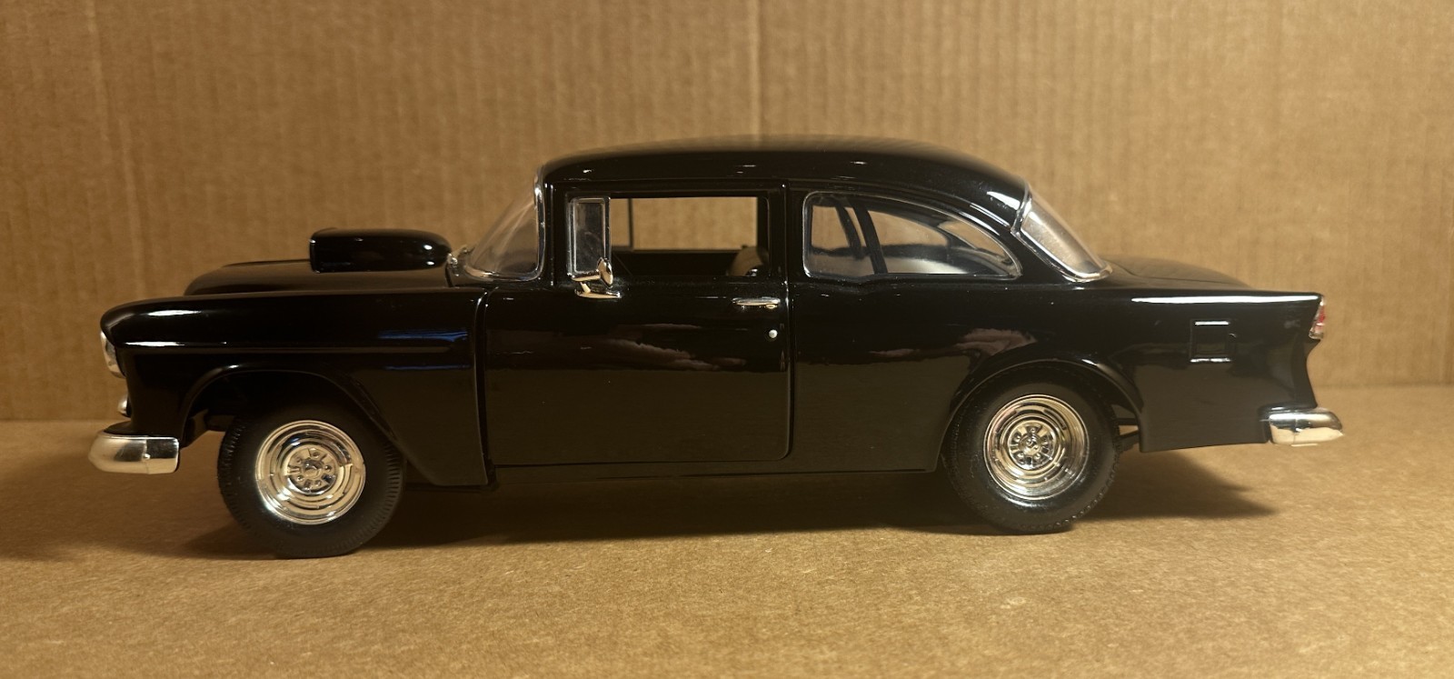ERTL 1/18 1955 Chevrolet Hot Rod Coupe, Black, From American Graffiti Movie