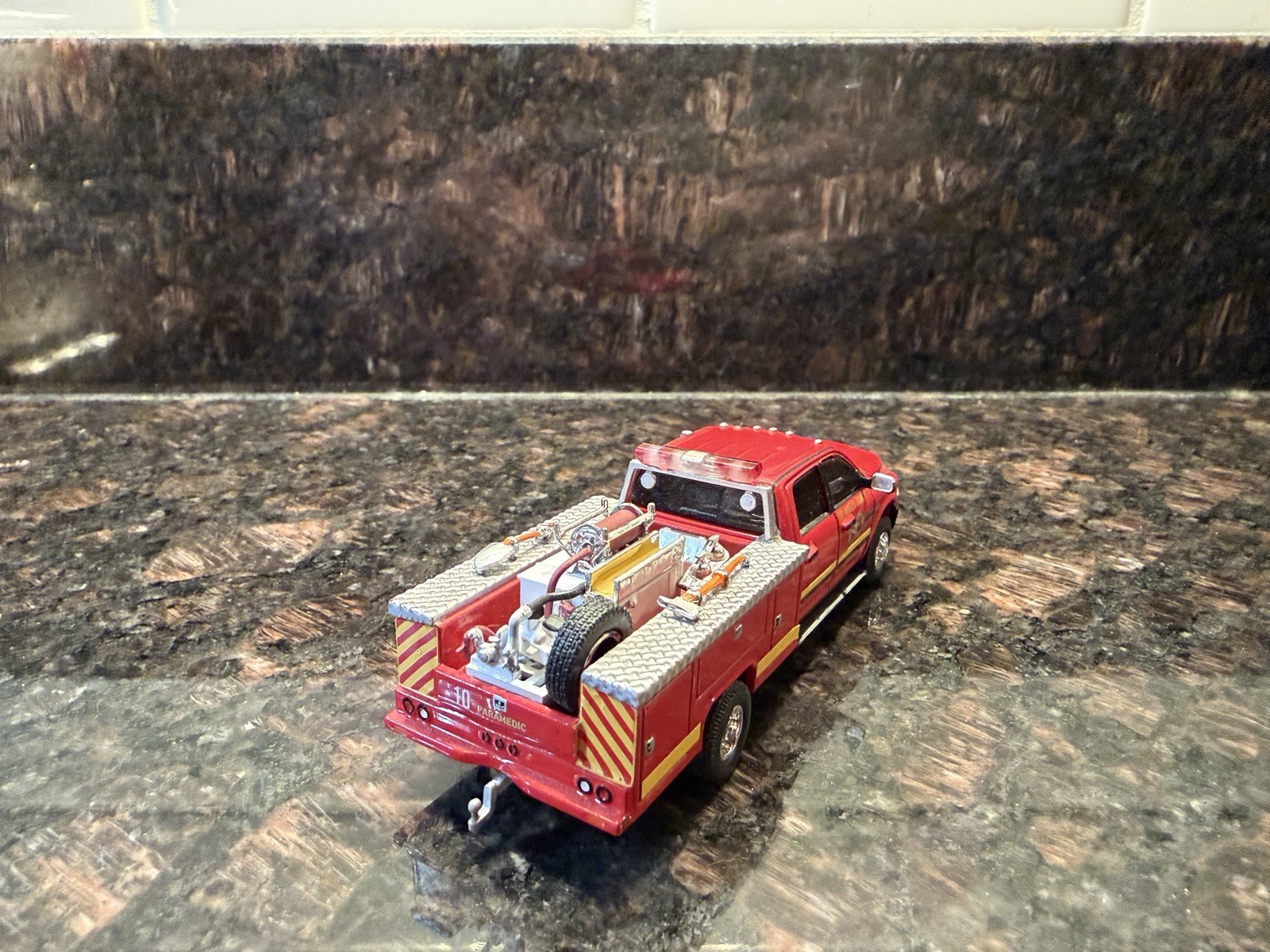 Code 3 Collectibles Custom Los Angeles County Fire Rescue Dodge RAM Brush Unit