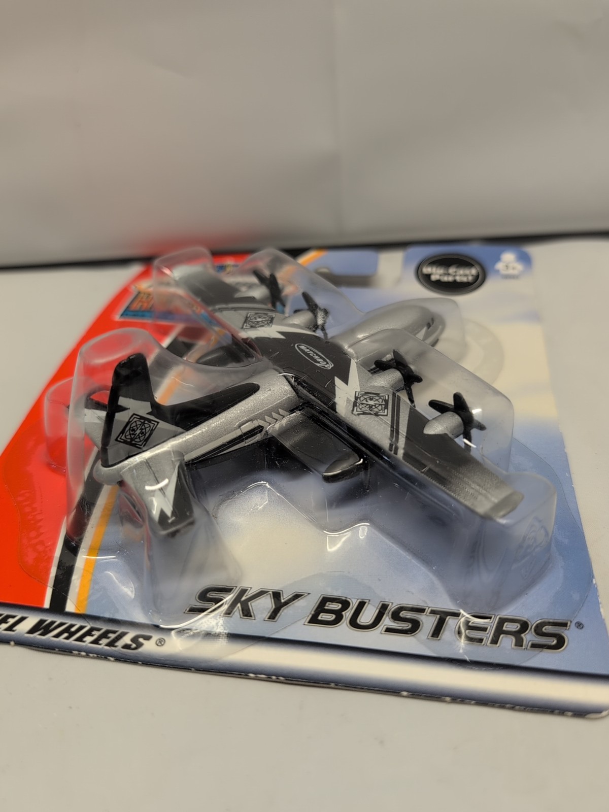 Matchbox 2002 Hero City Sky Busters Transport Plane Silver/ Black NIP 2002 VTG
