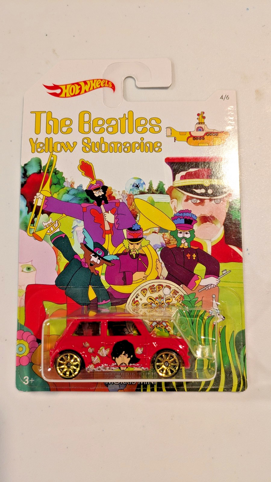 Hot Wheels Beatles Yellow Submarine Lot of 5 Kool Kombi Morris Mini Diecast Cars