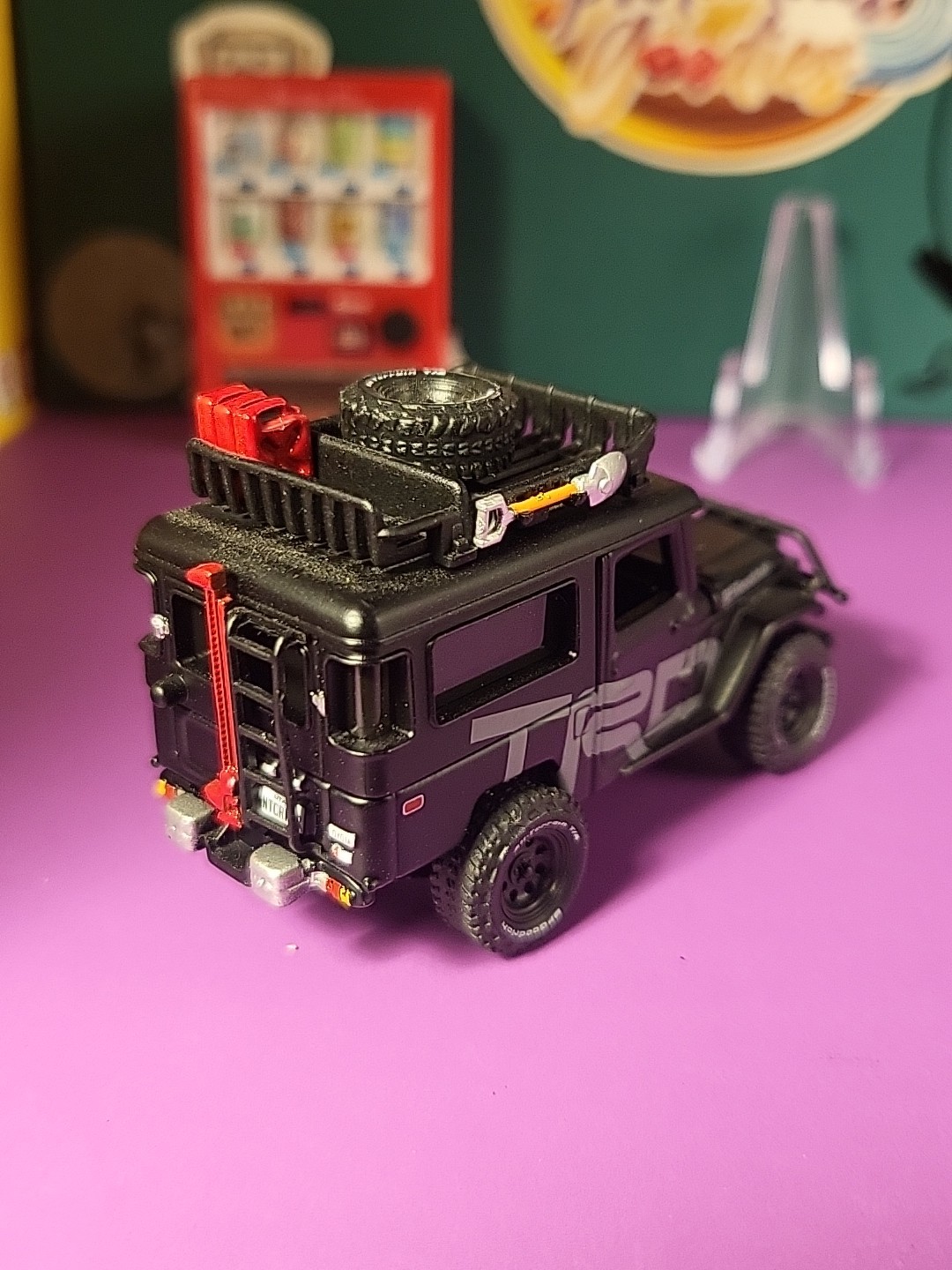 Johnny Lightning Mijo 1980 Toyota Land Cruiser FJ40 TRD Off Road Black LOOSE