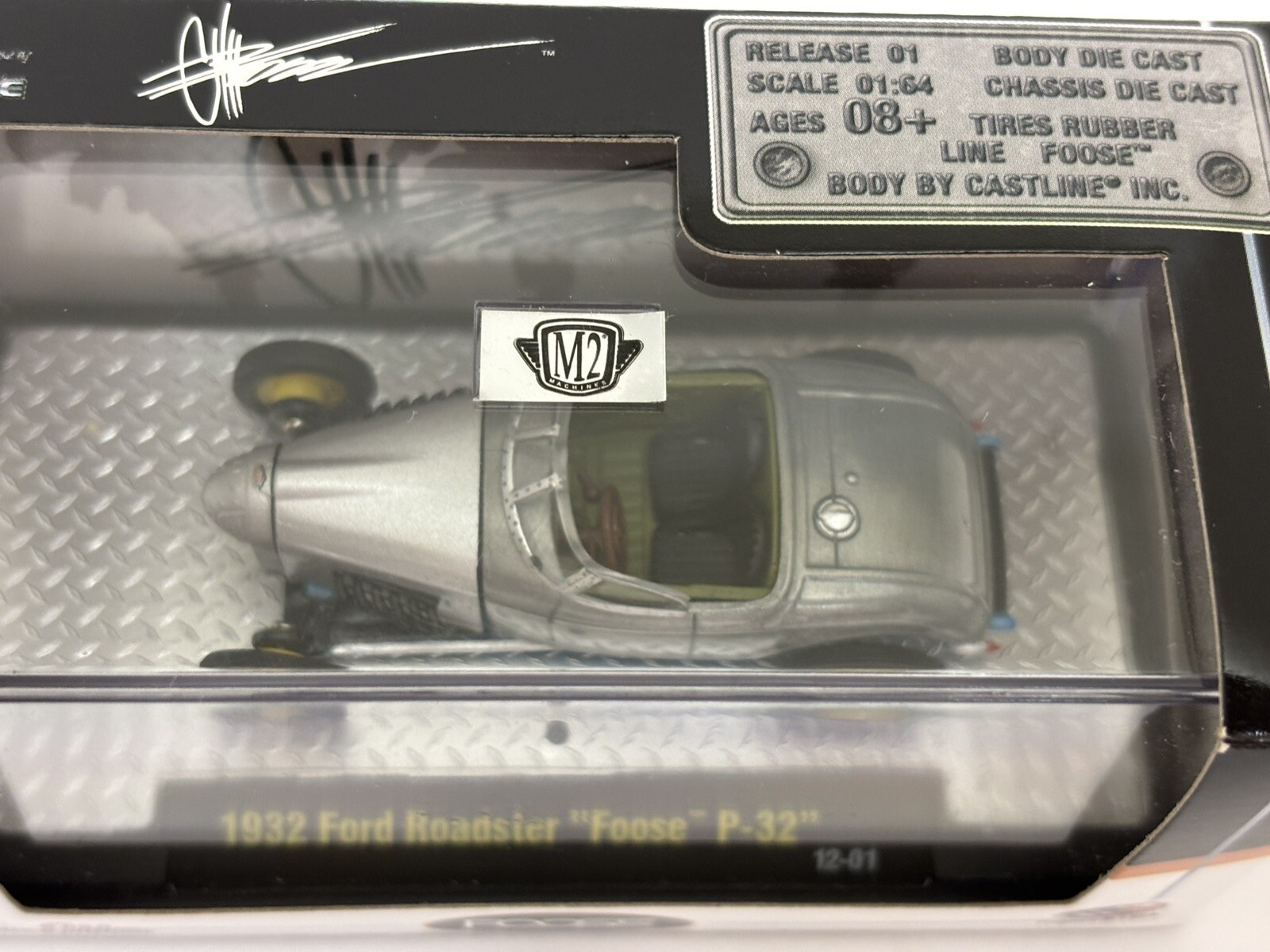 1/64 M2 Machines Foose P-32 1932 Ford Roadster 12-01 RARE DARK INTERIOR RAW BODY
