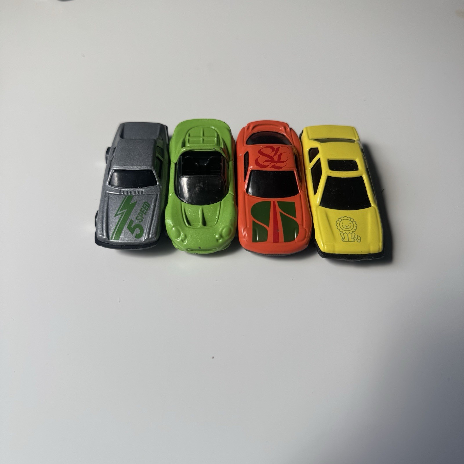 Lot of 4 Die Cast Cars Porsche Boxster & 911 Style Cars Pickup Loose