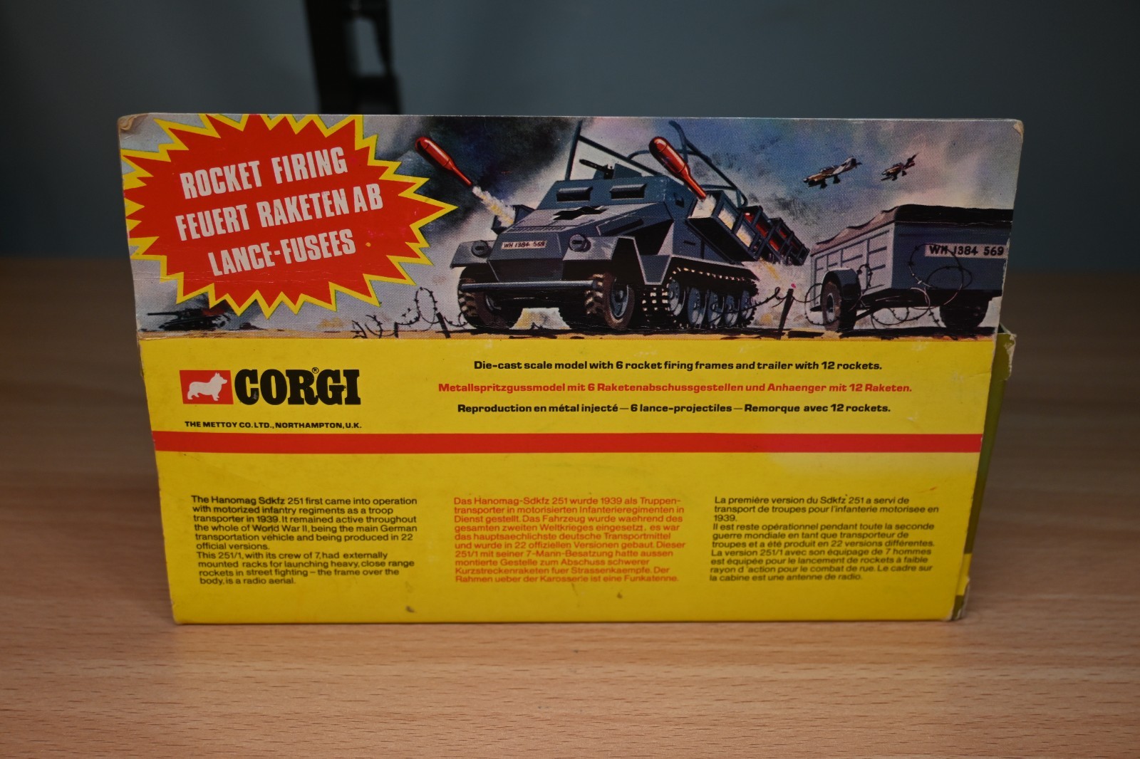 Corgi Toys #907 German Semi-Track Sdkfz Rocket Launcher