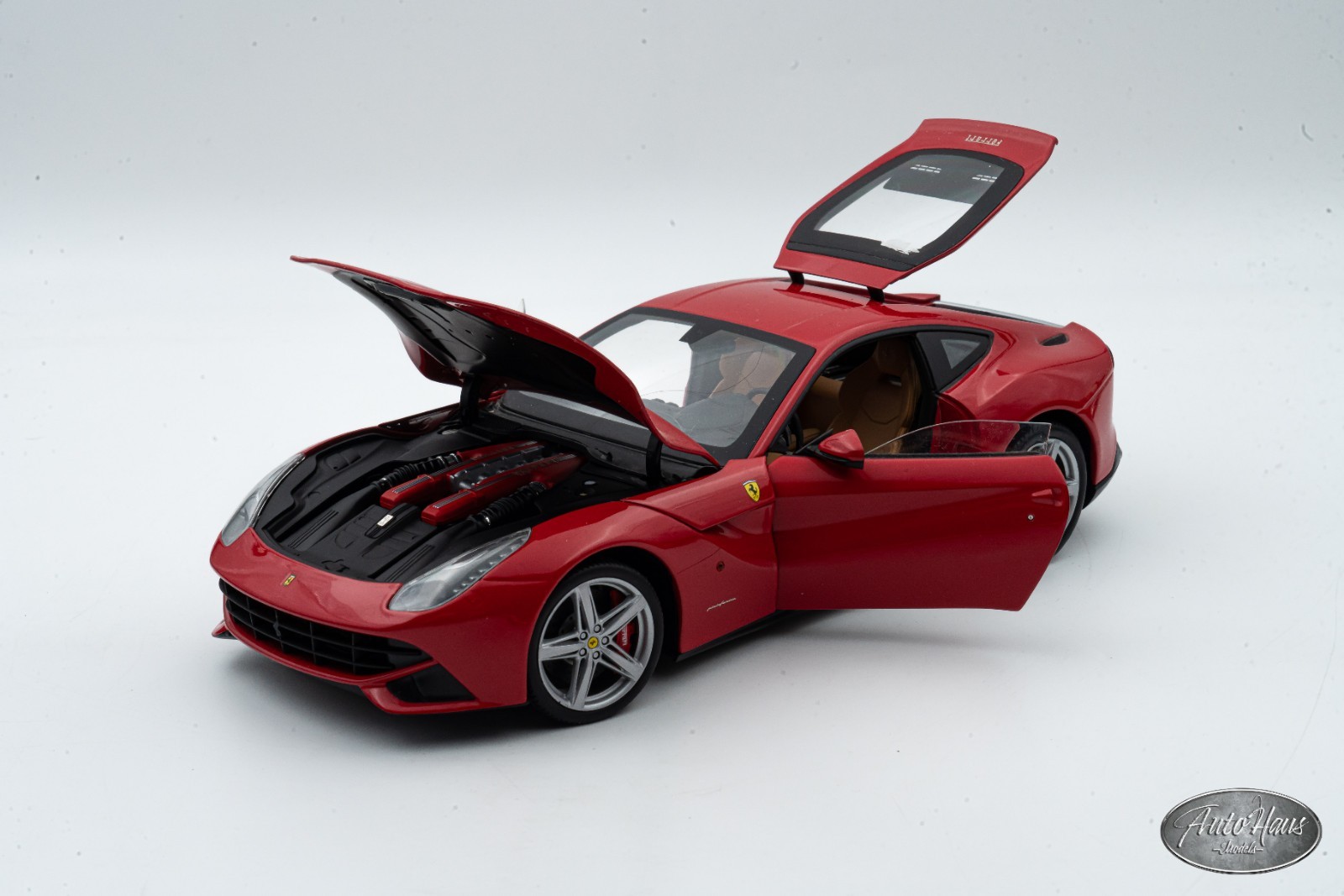 1/18 Hot Wheels Elite Ferrari F12 Berlinetta Rosso Corsa Red As Is