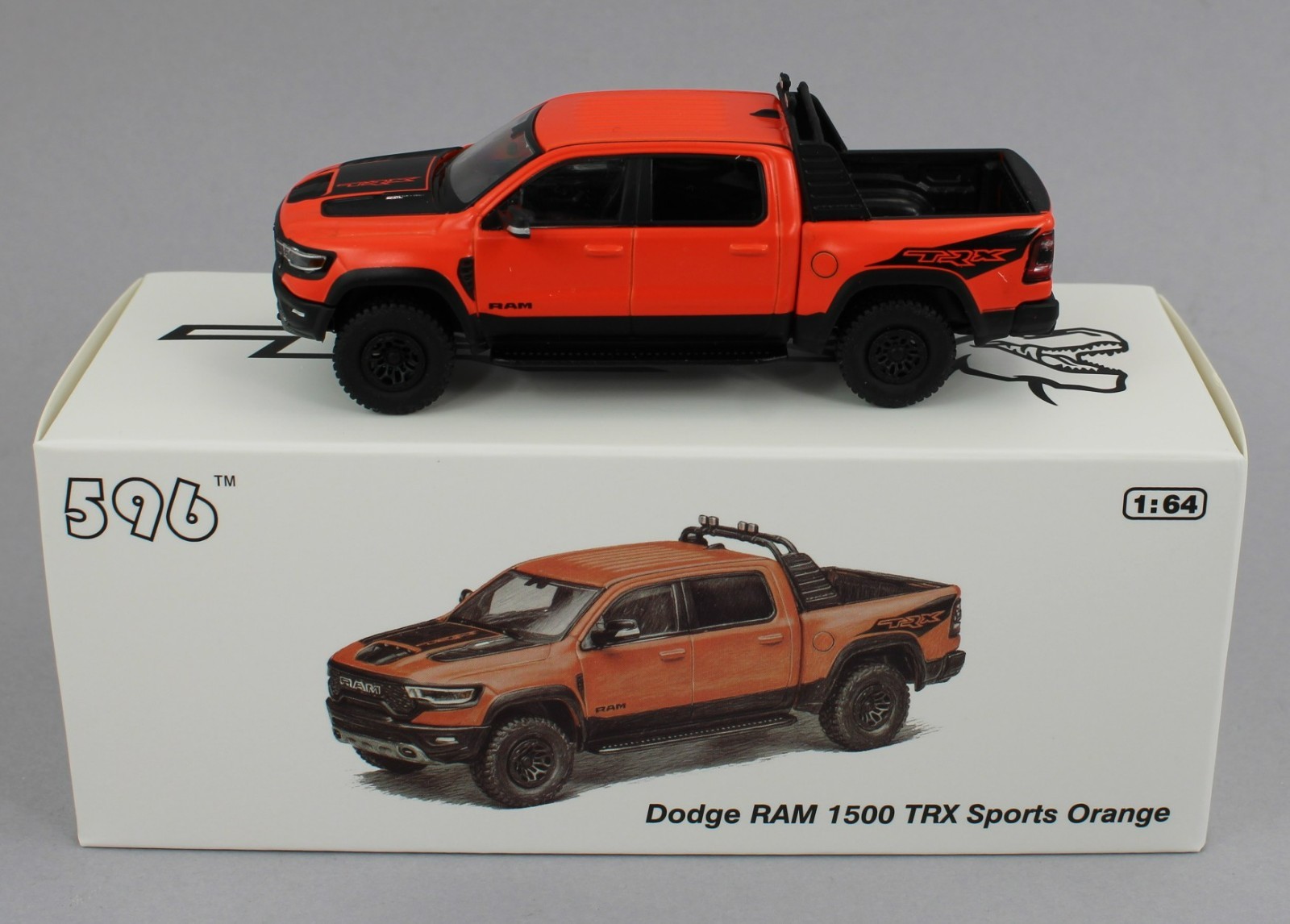 1:64 *596 MODELS* ORANGE Dodge RAM TRX Pickup Truck *NIB*