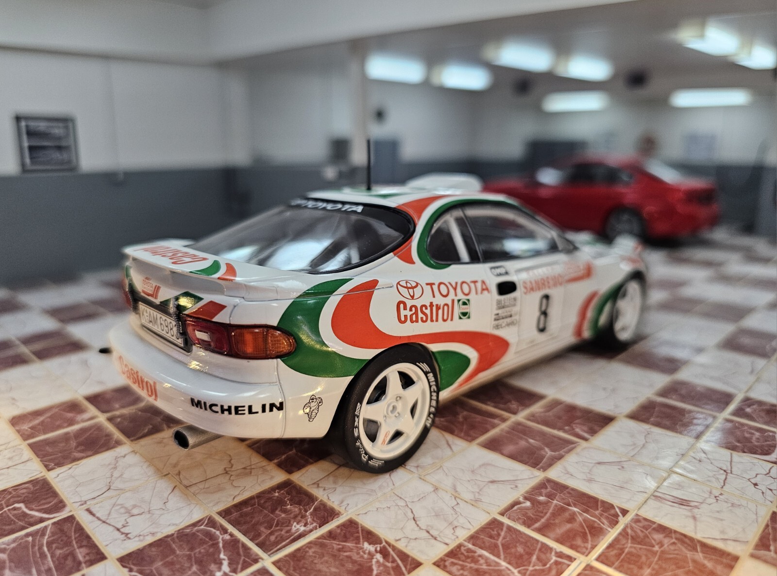 SPB 1/24 SCALE 1994 TOYOTA CELICA TURBO ST 185 AURIOL SANREMO DIECAST MODEL CAR