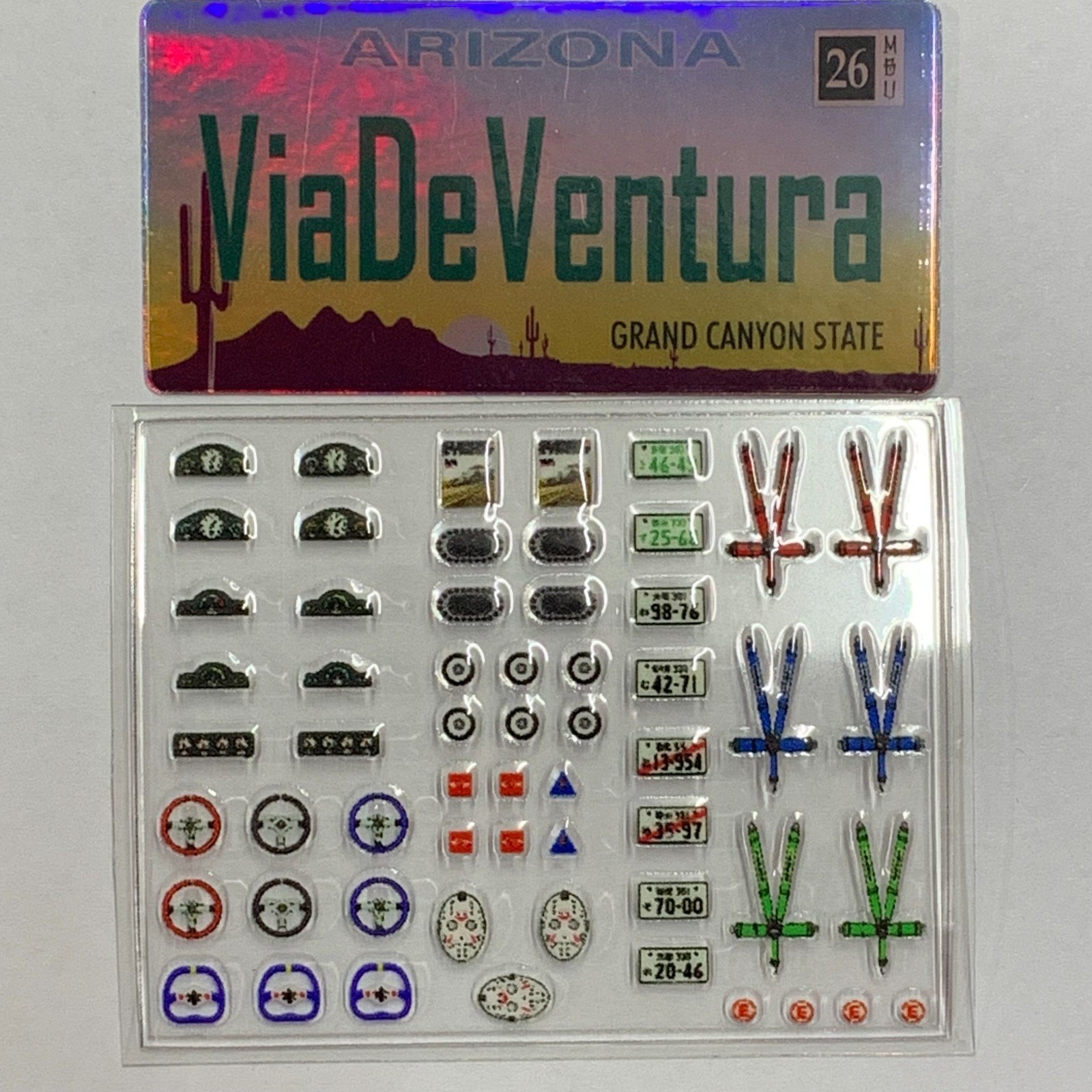 Interior Details 1/64 UNIVERSAL STICKER FOR HOT WHEELS Diecast