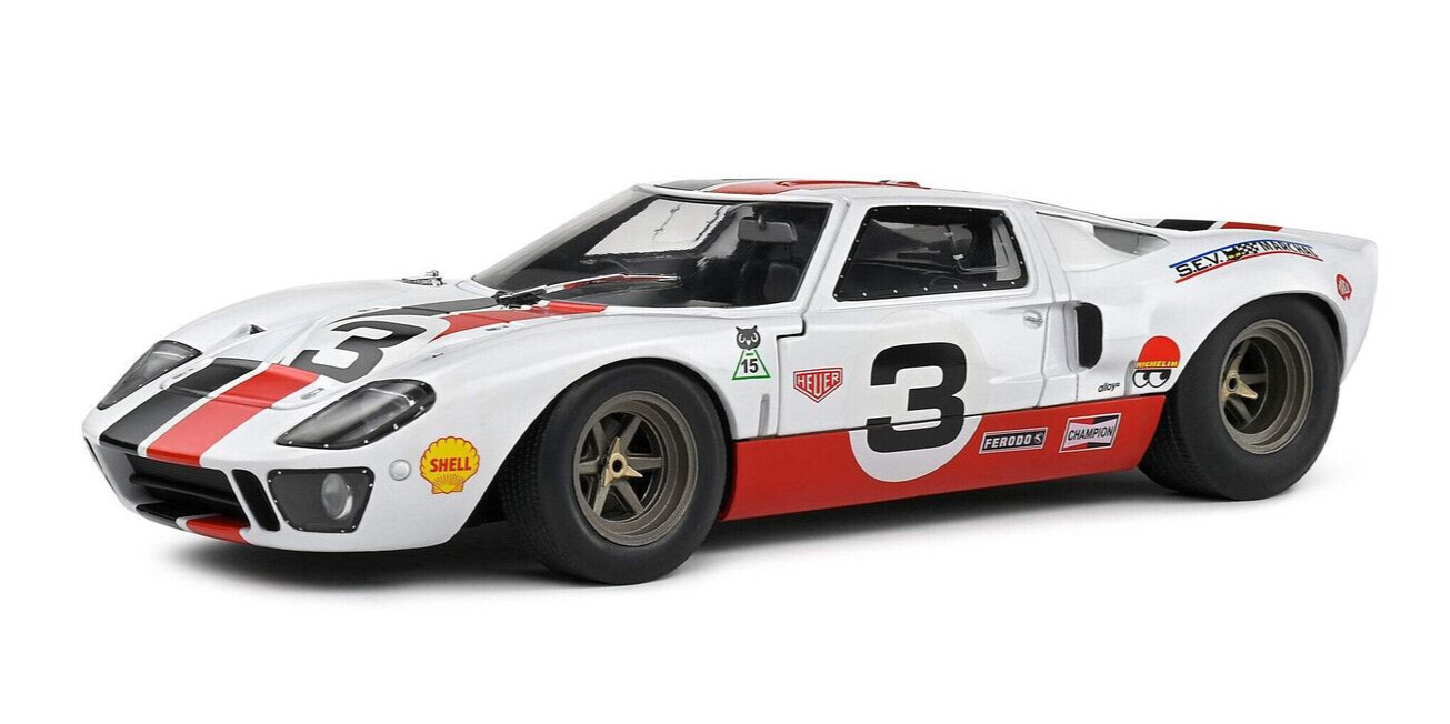 1/18 FORD GT40 MK1 ERIC DEAN 2015 Model Car -WHITE-