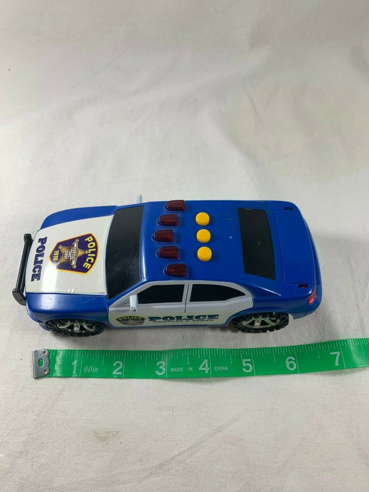 Lot of 4 Safety Service Toy Cars Police Fire Rescue Ambulance Emergency Response