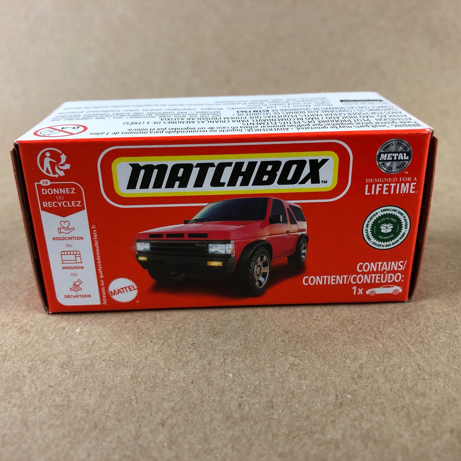 2024 Matchbox Power Grabs 1985 Nissan Pathfinder 54/100 Red 1:64 Diecast Car