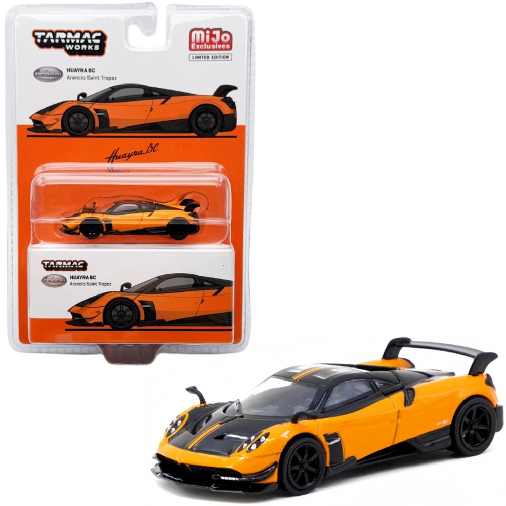 TARMAC WORKS PAGANI HUAYRA BC 1/64 ARANCIO SAINT TROPEZ ORANGE T64G-TL014-OR
