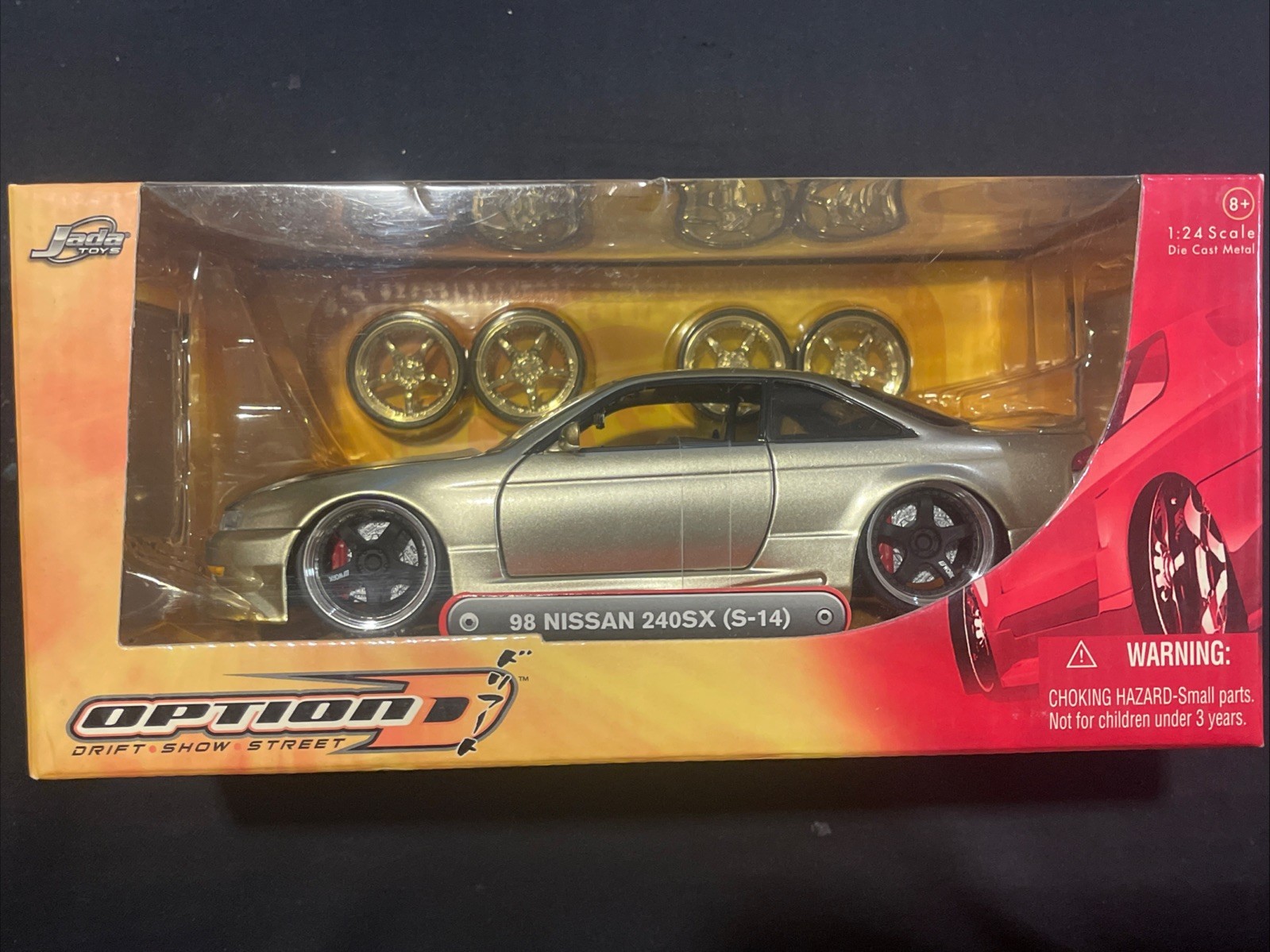 Jada Toys Die Cast 1/24 Option D 98 Nissan 240SX S-14