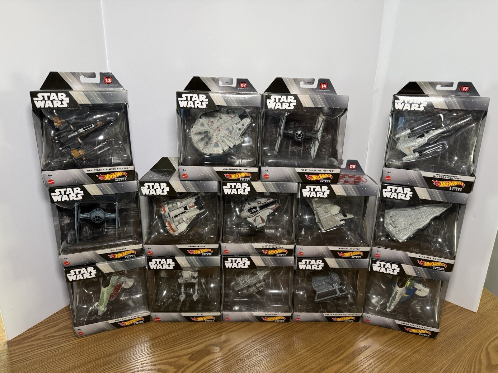 Hot Wheels Star Wars Starship Select, Lot Of 14 Sealed ~ AT-ST, Imperial Shuttle