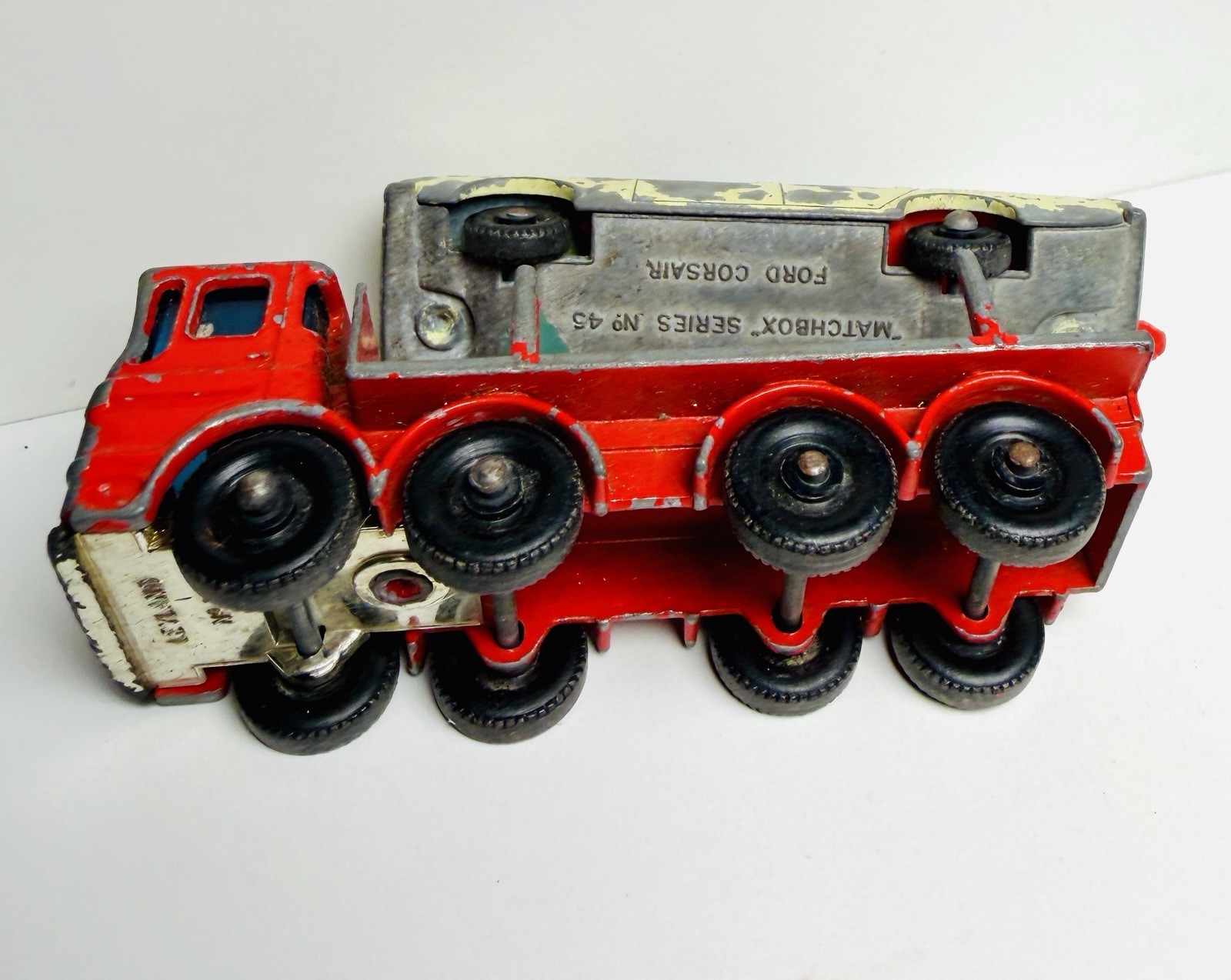 Matchbox Lesney Superfast 1973 Leyland Ergomatic Cab #10 Red w/8 Wheels Toy